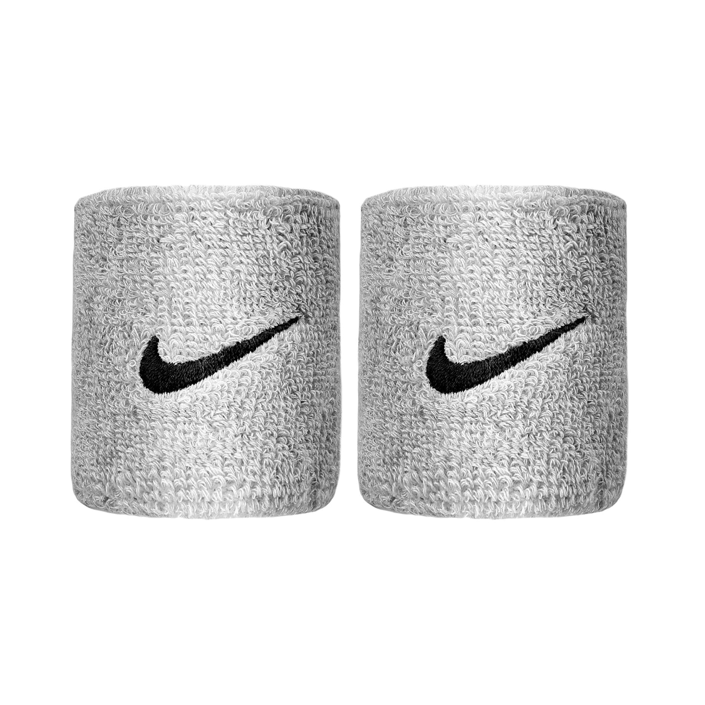 Nike Swoosh Wristband 2 Pack short - lightgrey, black Nike Swoosh Wristband 2 Pack short - lightgrey, black
