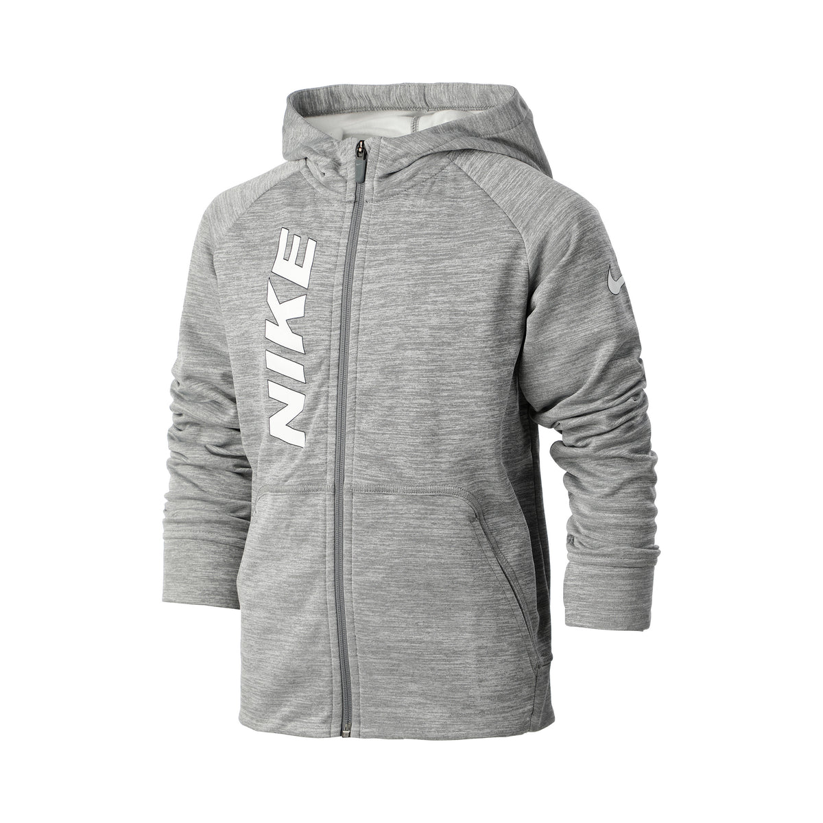 Nike Graphic Swoosh Zip Hoodie Boys - grey, white Nike Graphic Swoosh Zip Hoodie Boys - grey, white