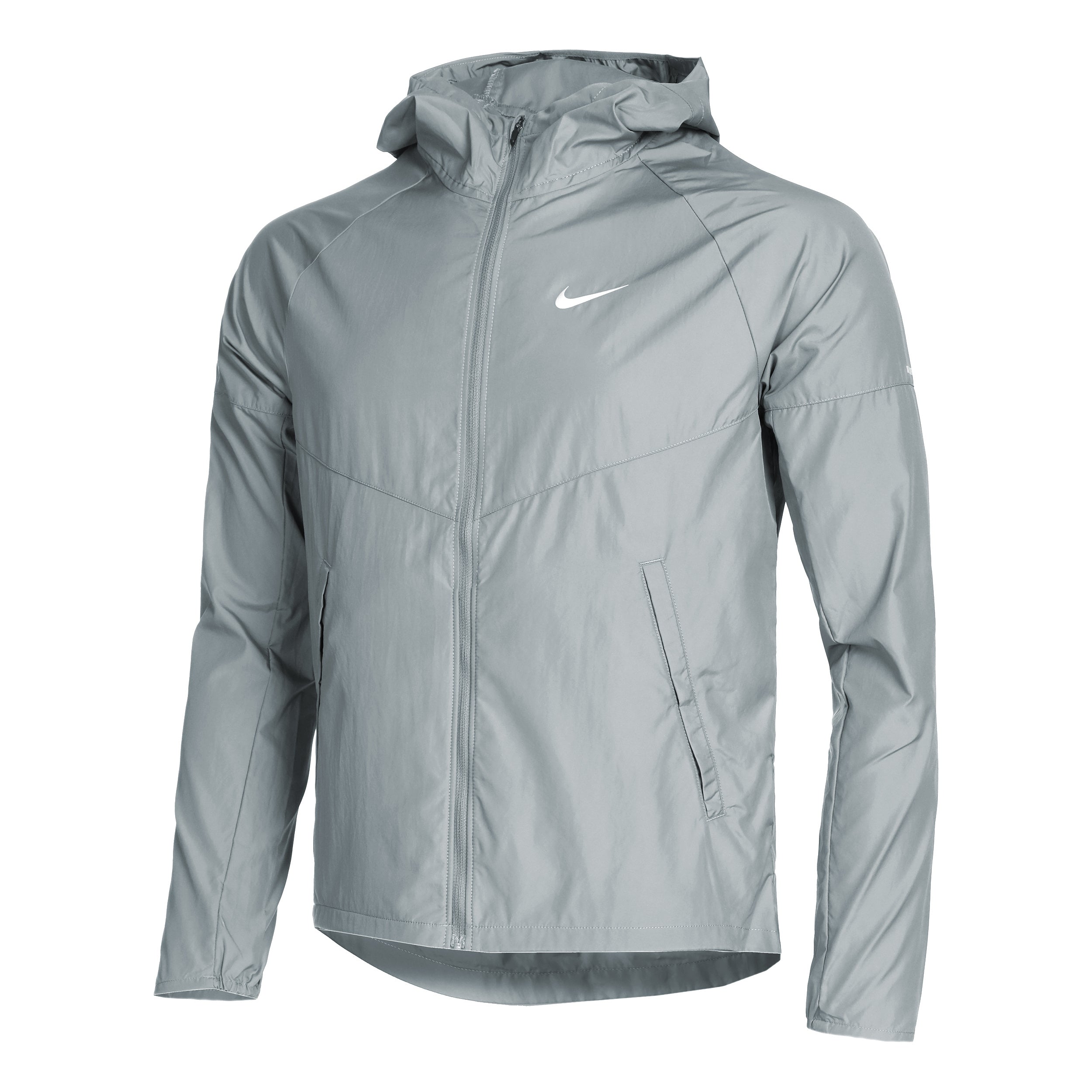grey nike running jacket
