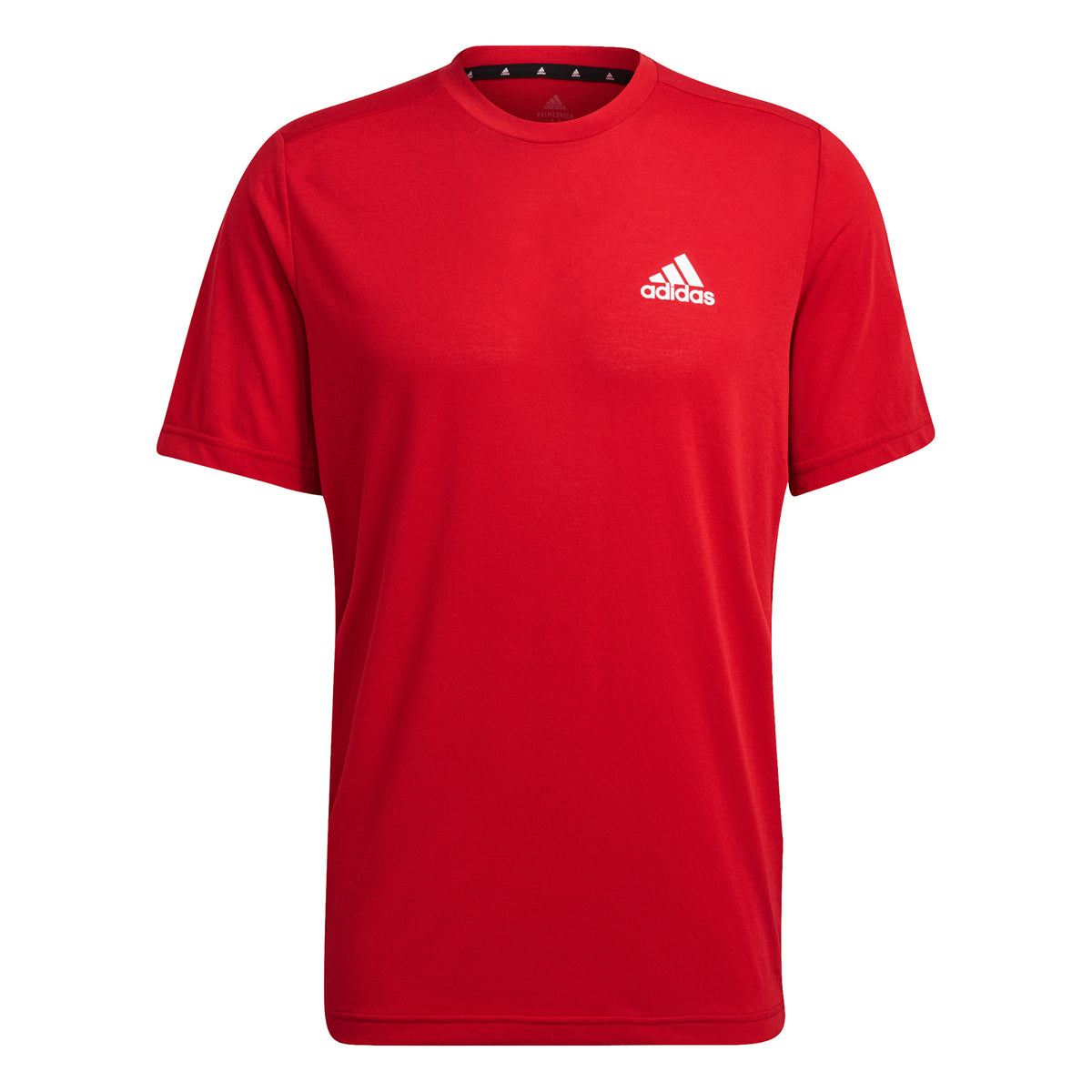 adidas AEROREADY Designed 2 Move Feelready Sport T-Shirt Men - red, white adidas AEROREADY Designed 2 Move Feelready Sport T-Shirt Men - red, white
