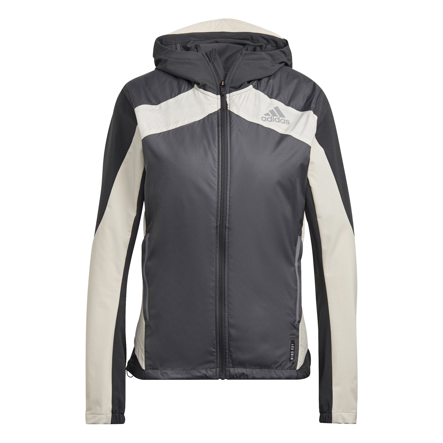 adidas Marathon Laufjacke Damen - grau, creme adidas Marathon Laufjacke Damen - grau, creme