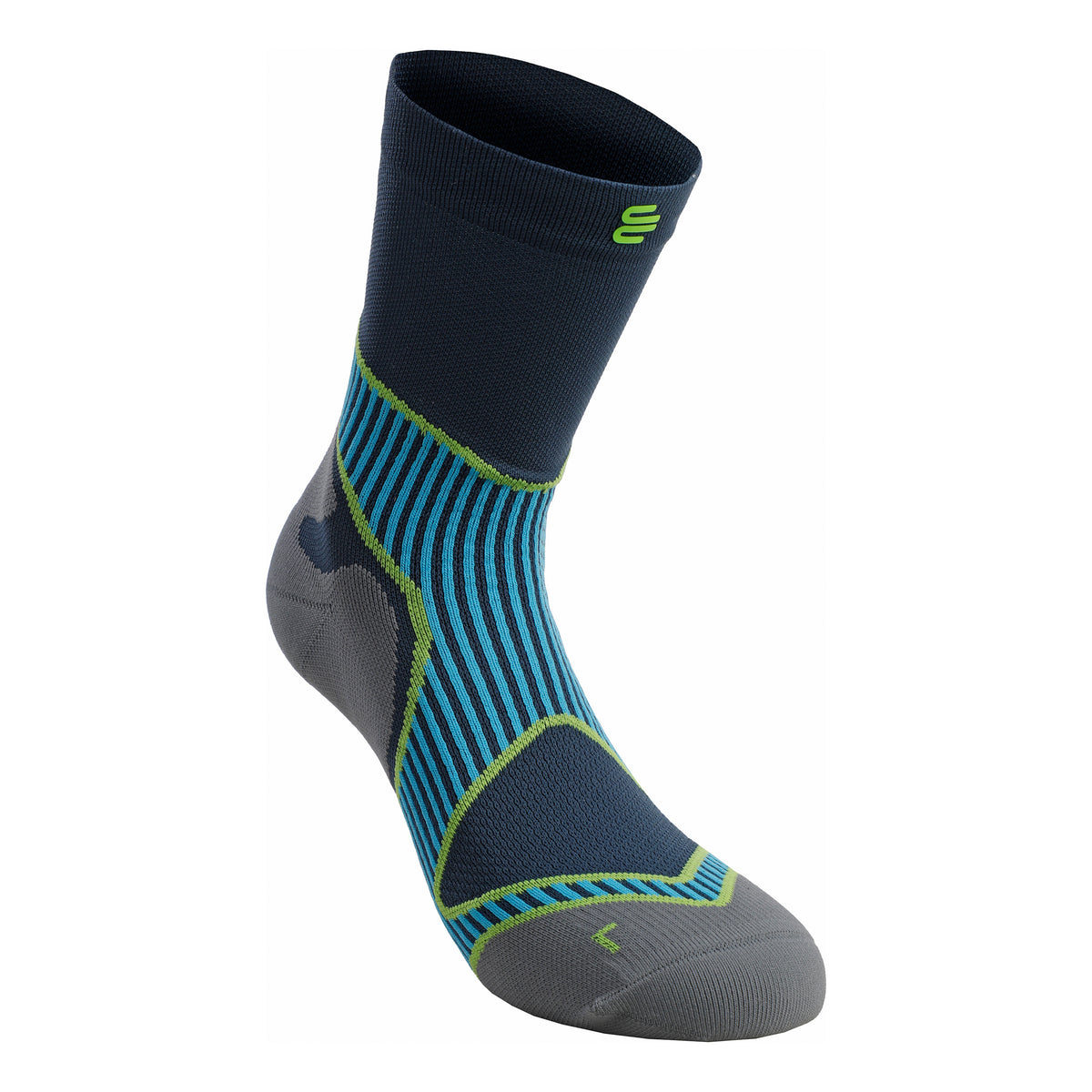 Bauerfeind Performance Mid Cut Running Socks Men-Blue Bauerfeind Performance Mid Cut Running Socks Men-Blue