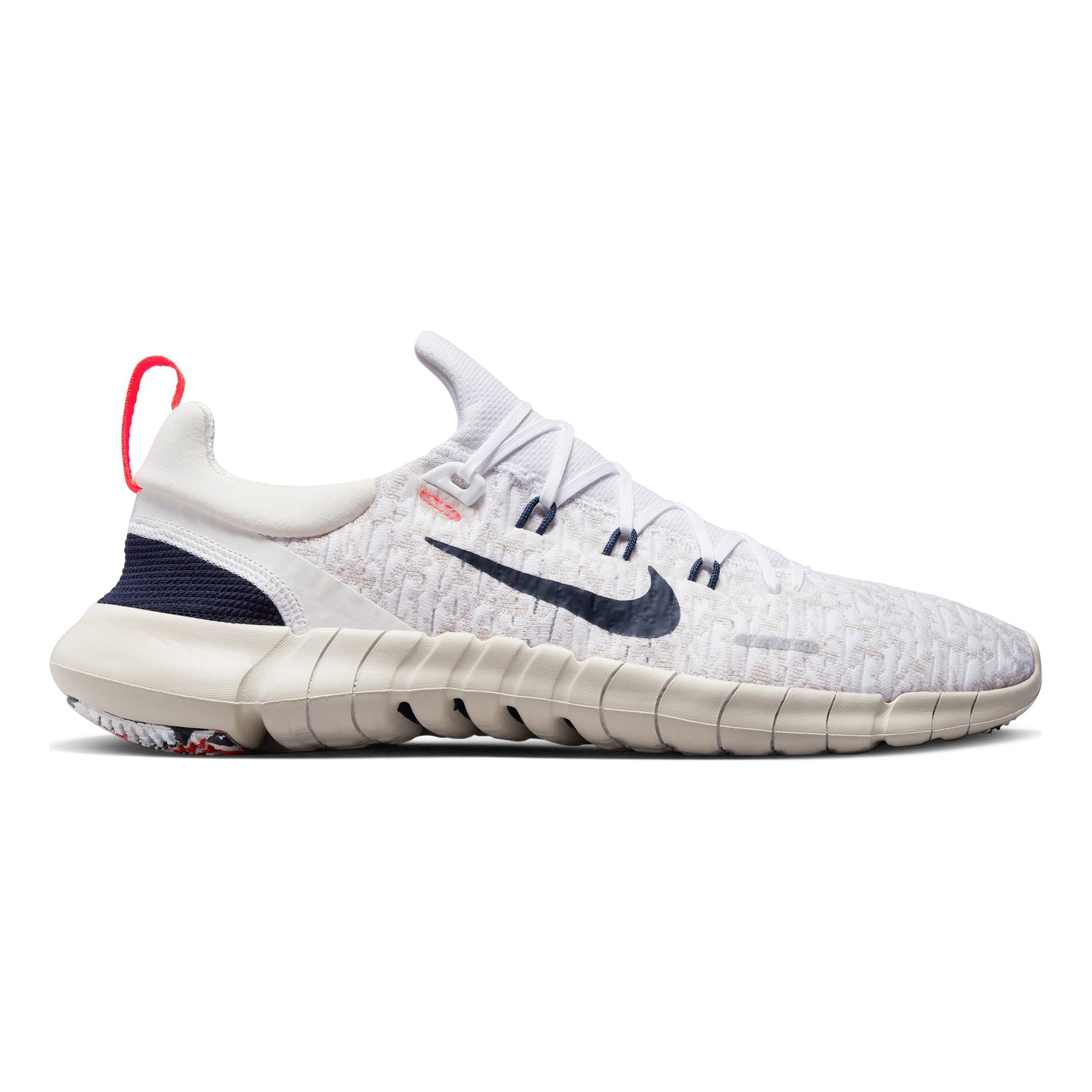 Nike Free Run 5.0 Neutralschuh Herren - weiß, dunkelblau