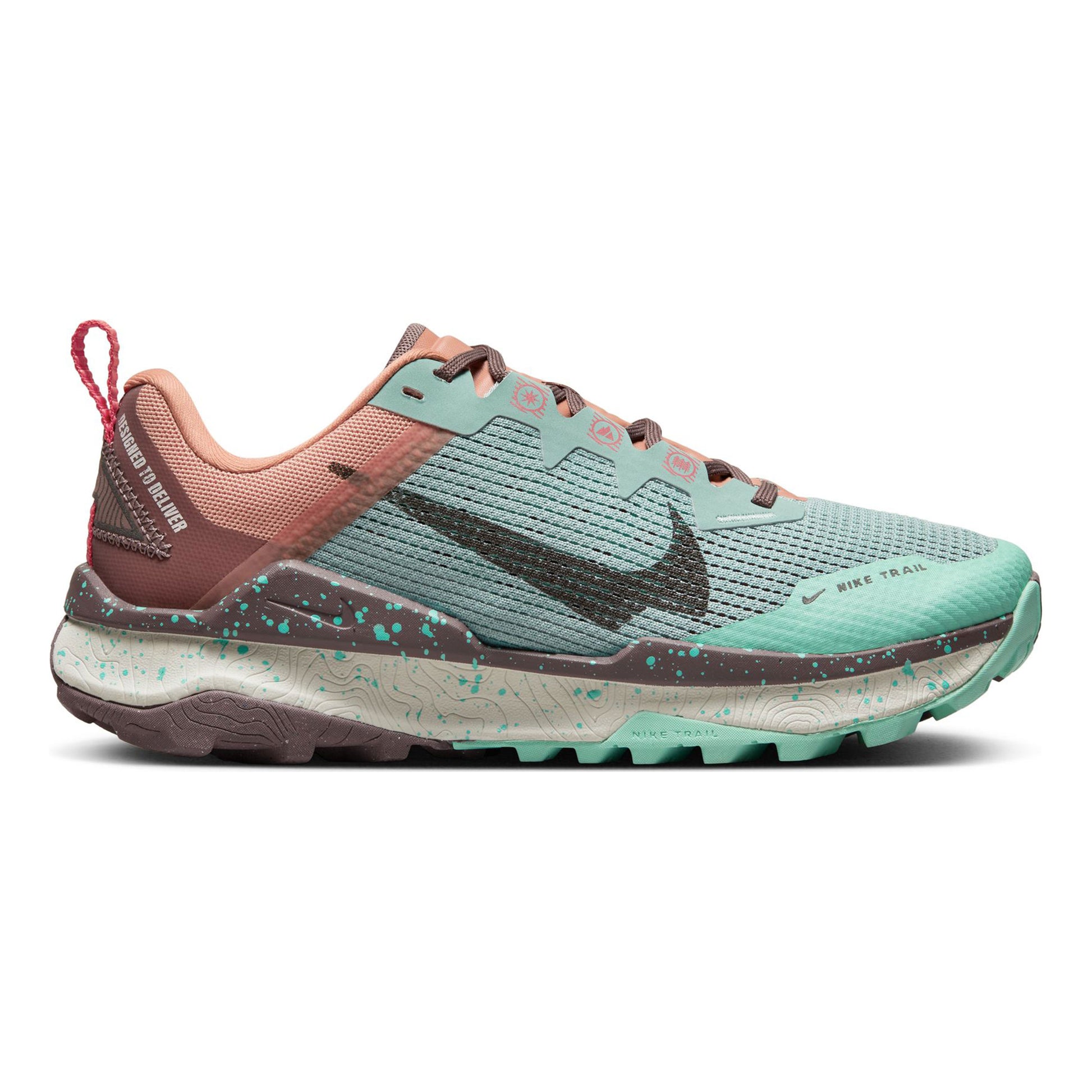Nike React Wildhorse 8 Trail running shoe Women - petrol, orange