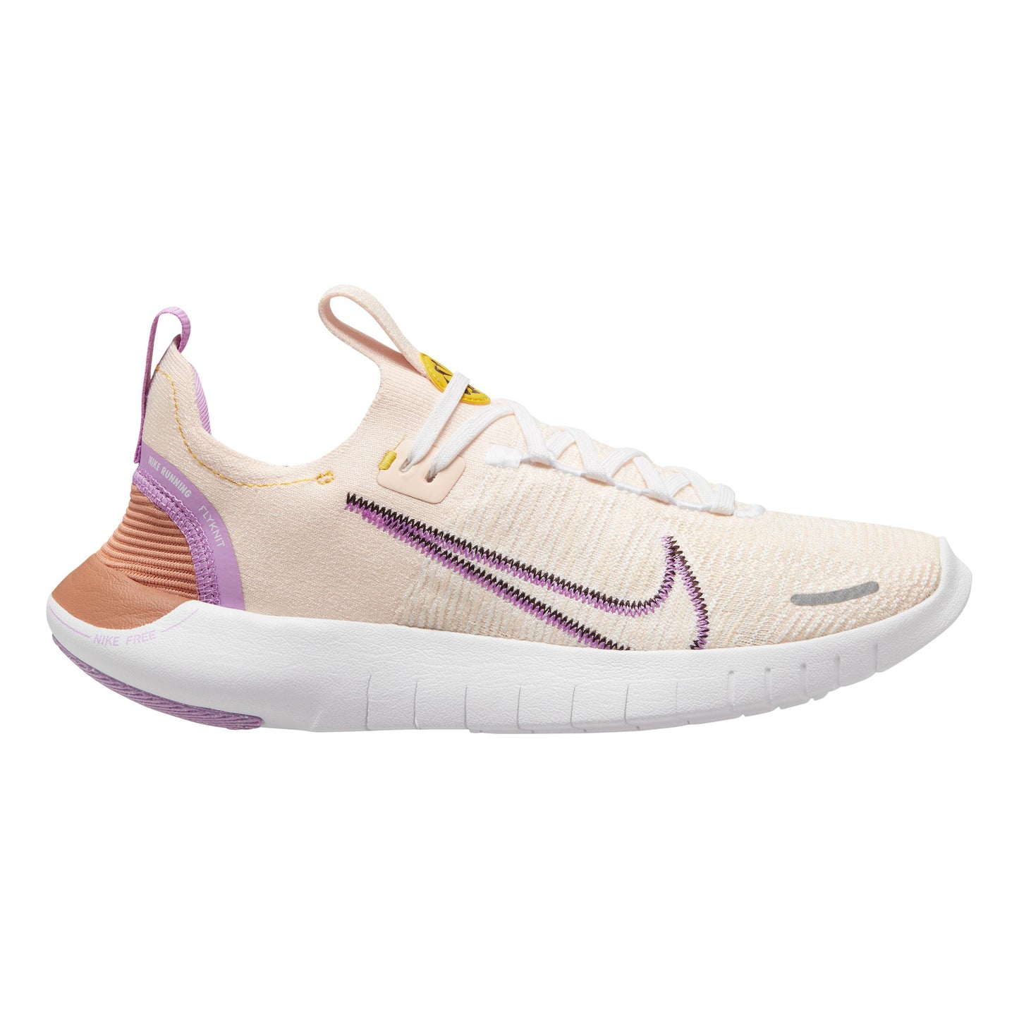 Nike Free Run Flyknit Next Nature Neutralschuh Damen - nude, flieder