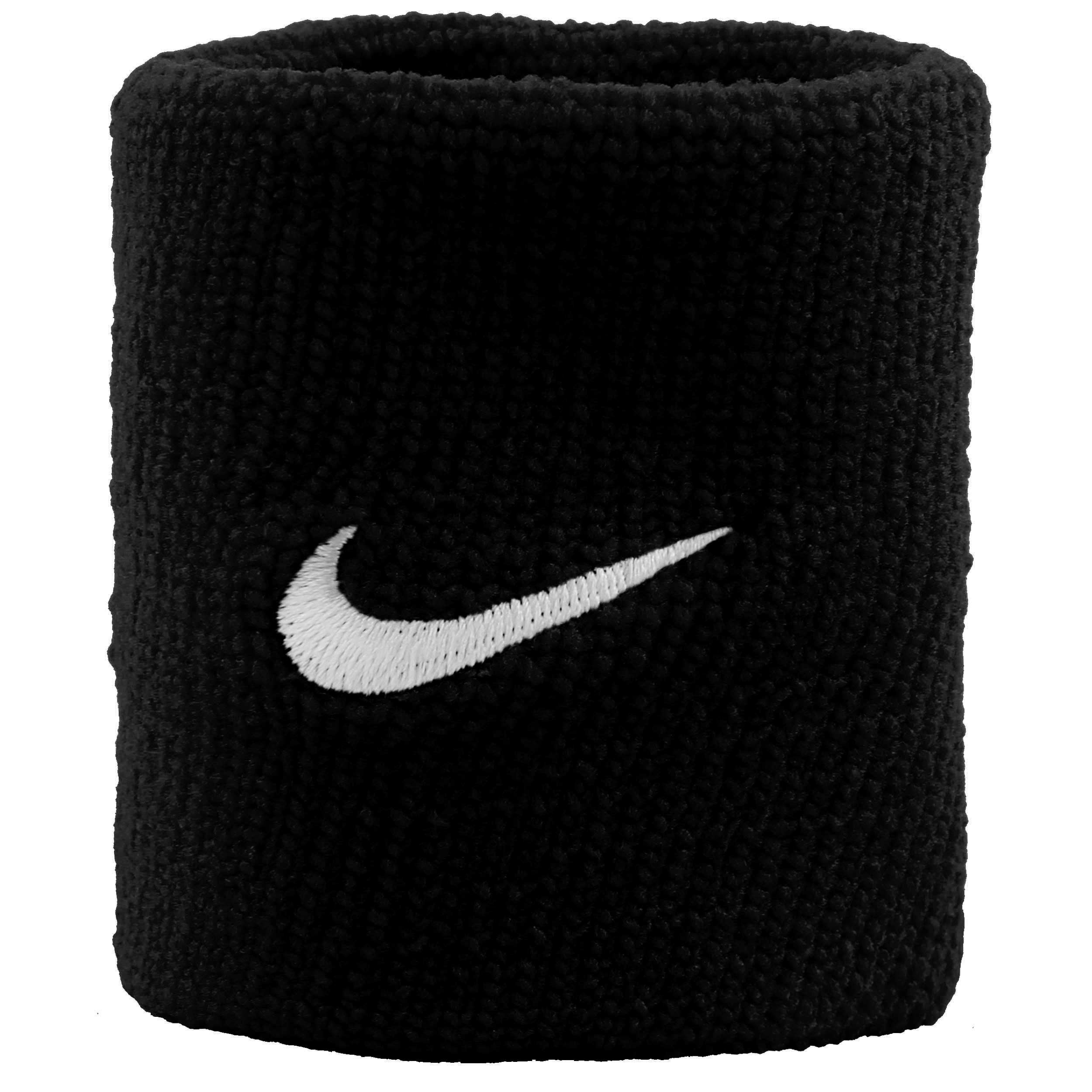 Nike Swoosh Wristband 2 Pack short - black, white