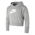 French Terry Club Cropped Hoody Girls - grey, white