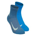 Dri-Fit Multiplier Crew Sports socks 2 Pack Unisex - blue,