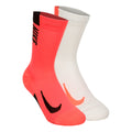 Dri-Fit Multiplier Crew Sports socks 2 Pack Unisex - cream, coral