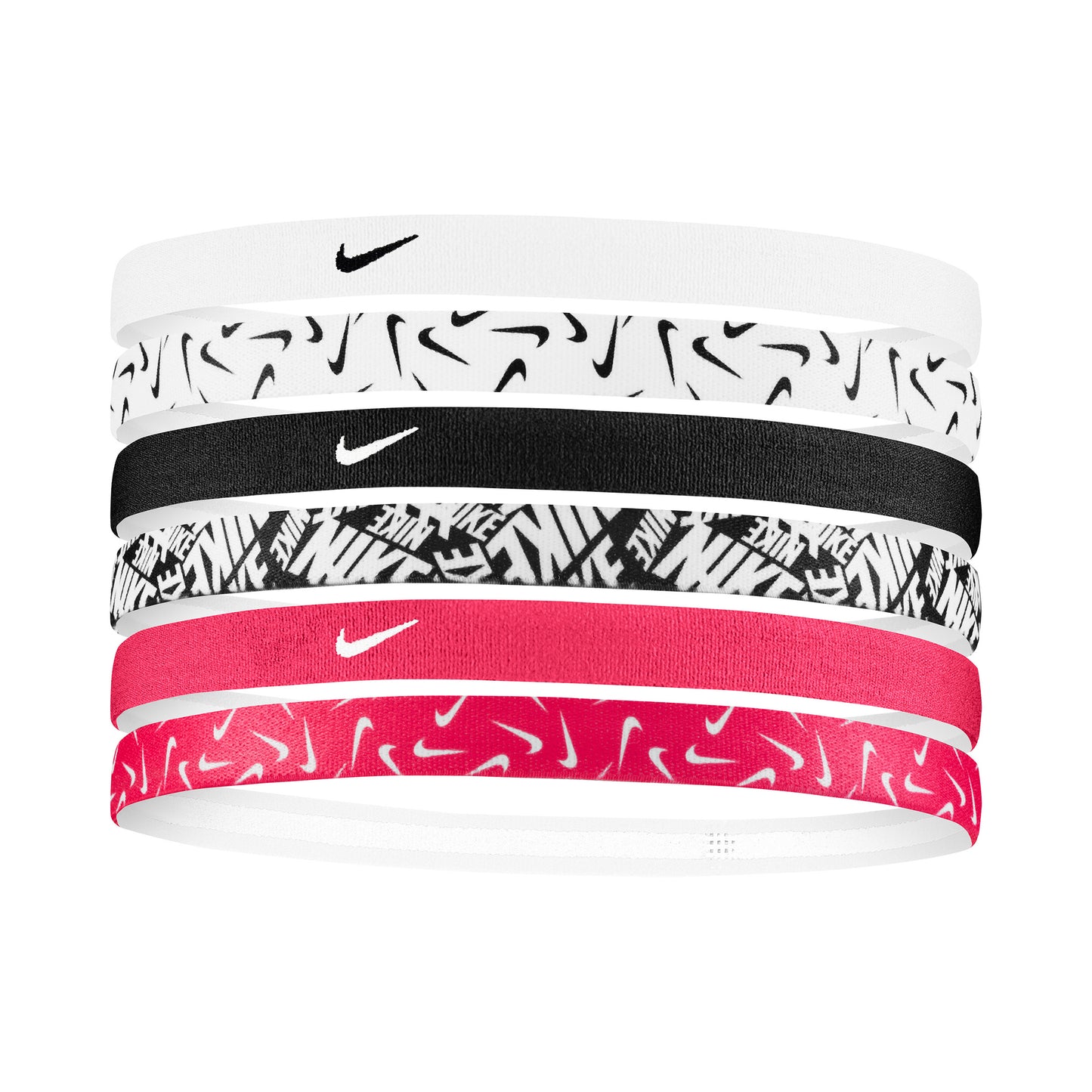 Nike Printed Hair band 6 Pack Unisex - pink, multicoloured