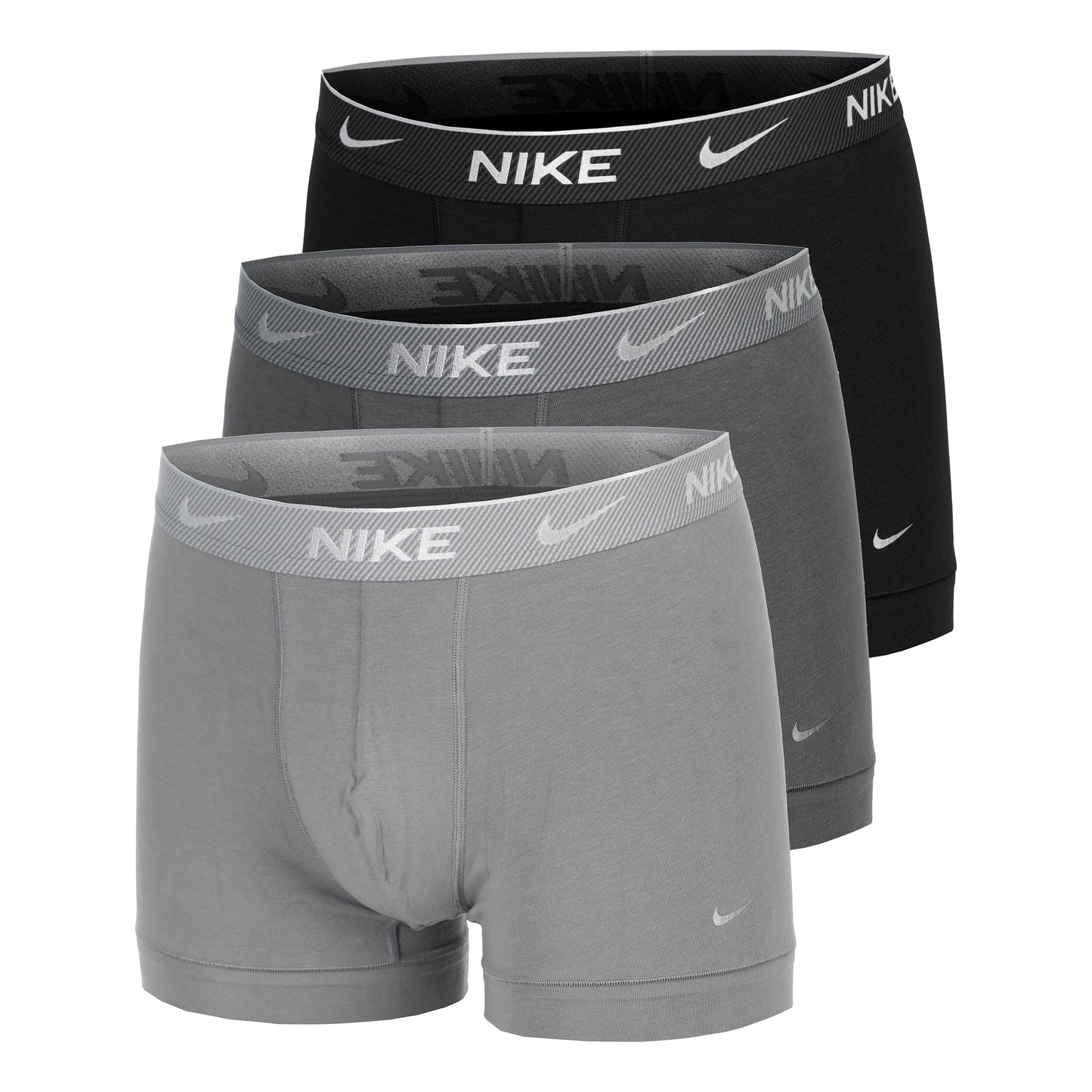 Nike Everyday Cotton Stretch Boxer Shorts Men-Black,Grey
