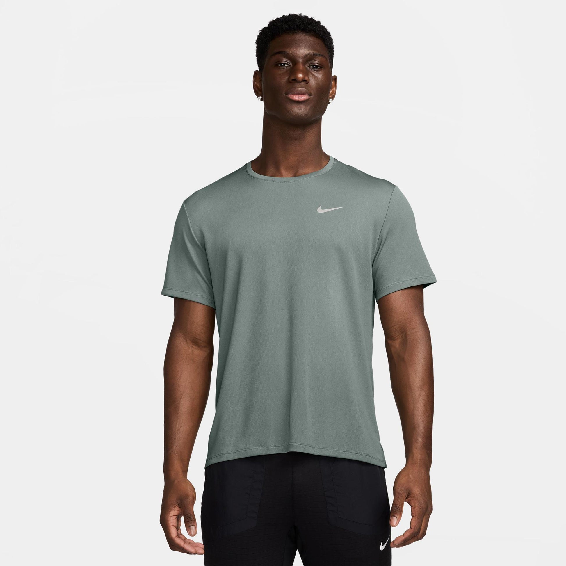 Nike Miler Running shirt Men - blue grey
