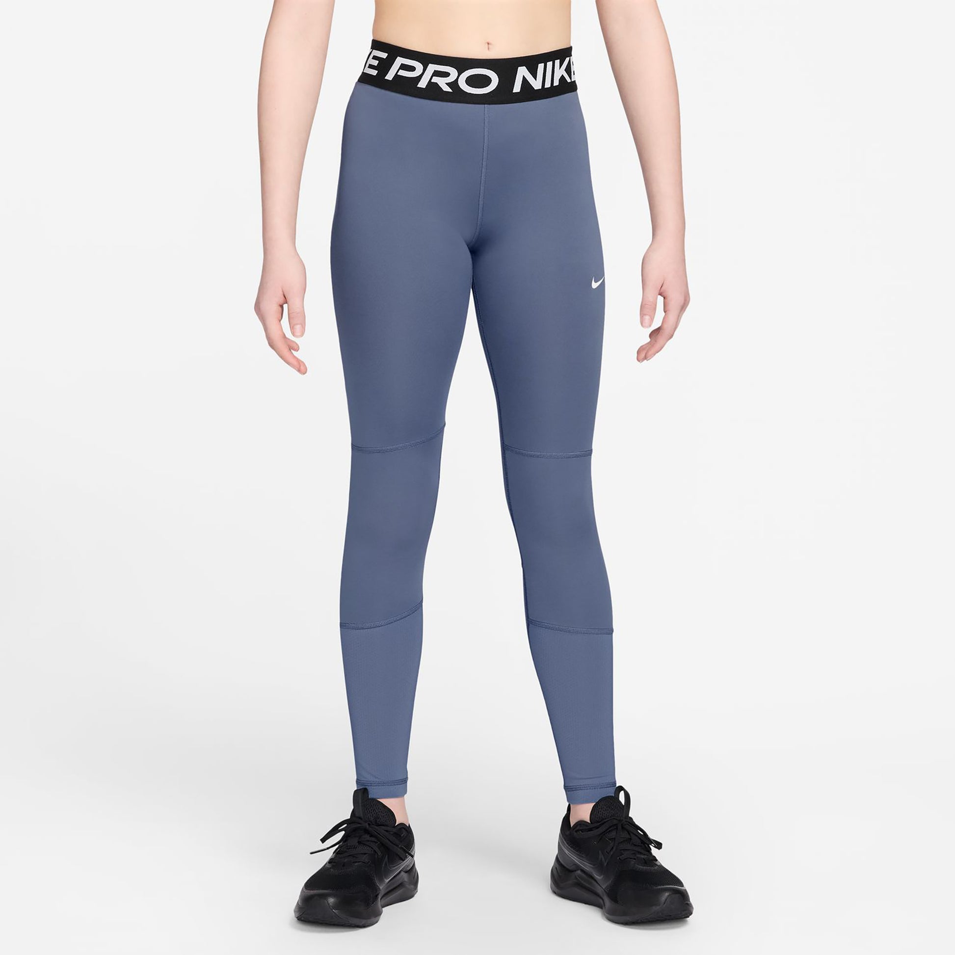 Nike Pro Tight Mädchen - blaugrau, schwarz