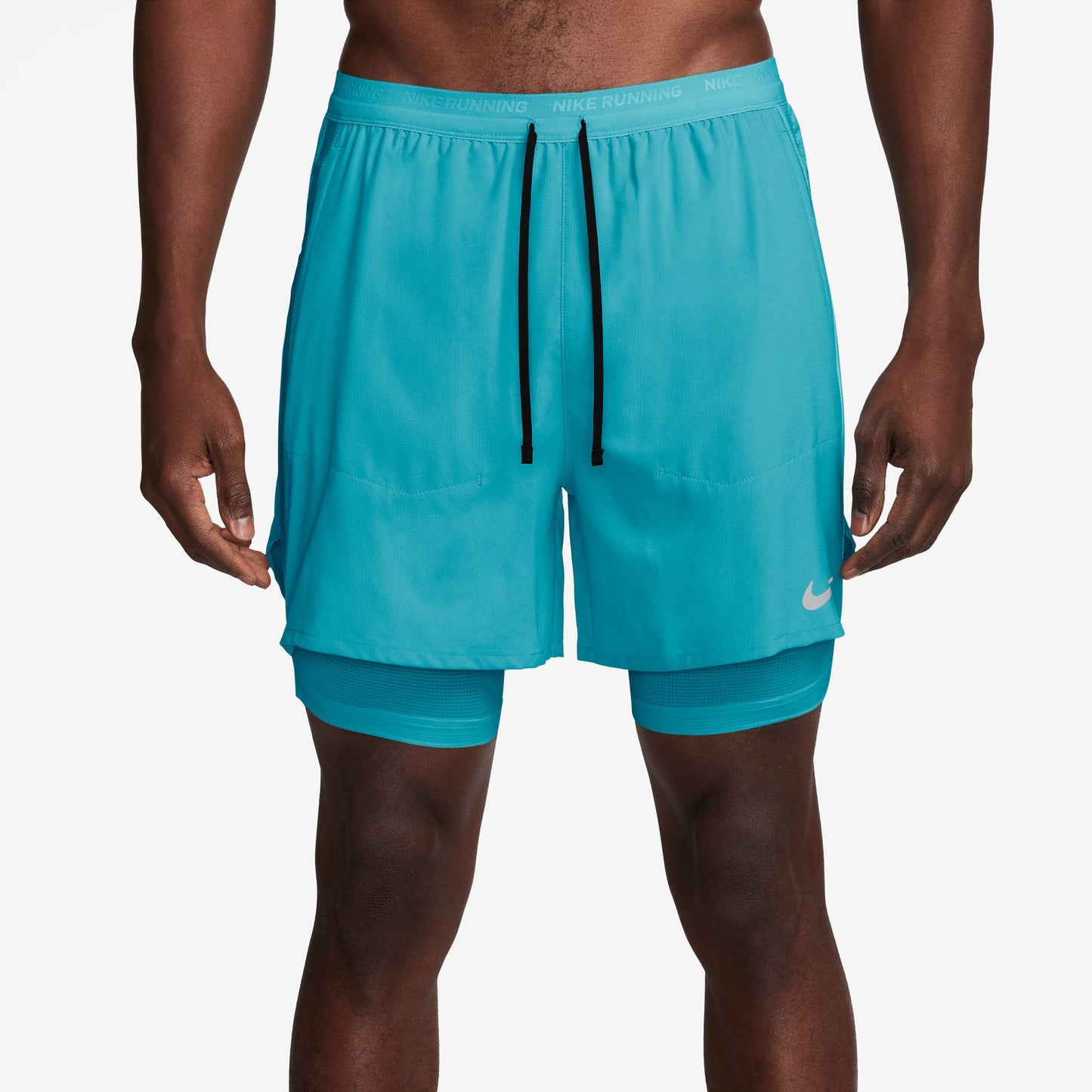 Nike Stride 2in1 5in Laufshorts Herren-Türkis