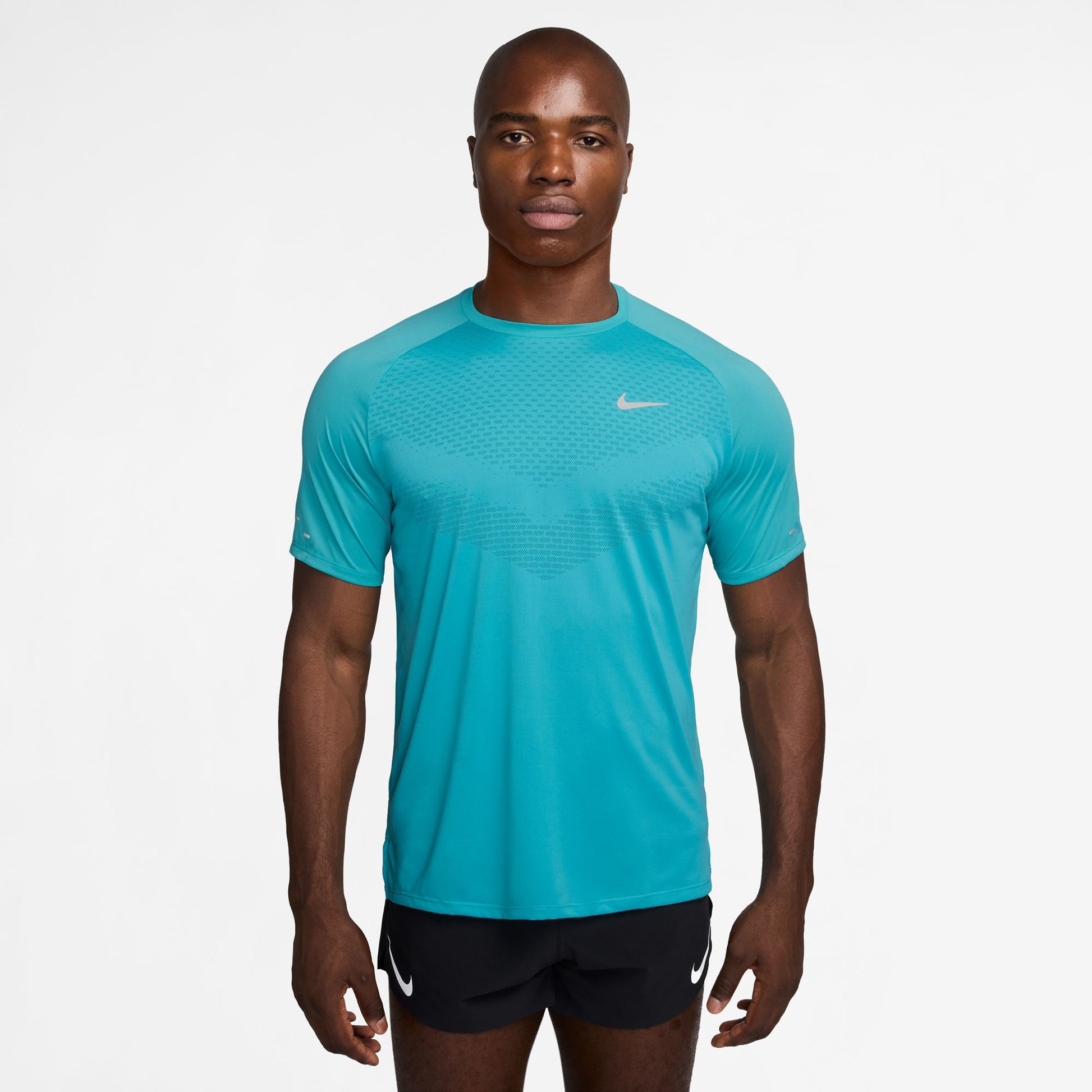 Nike Stride Laufshirt Herren - türkis