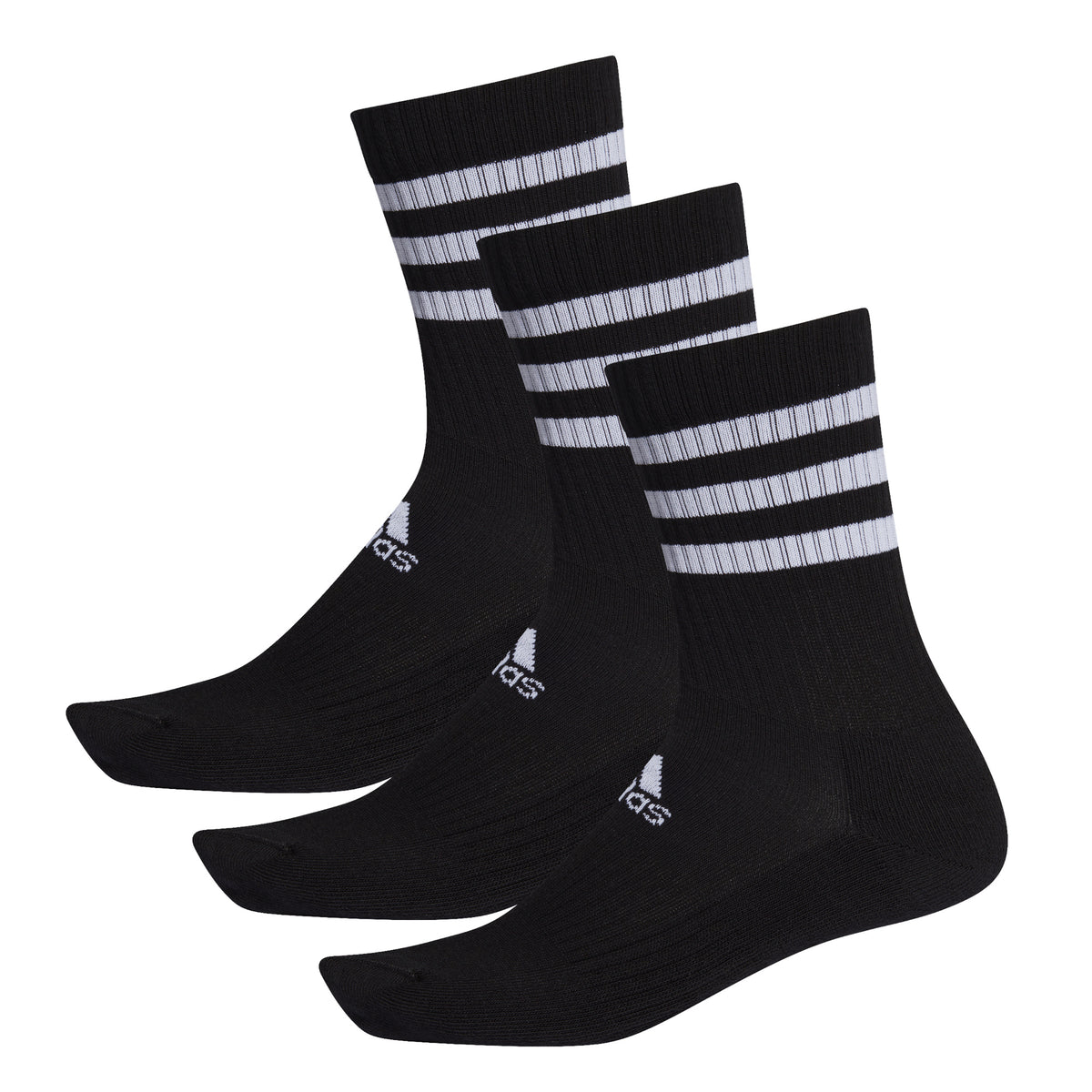 adidas Cushioning 3-Stripes Crew Sports socks Unisex - black, white