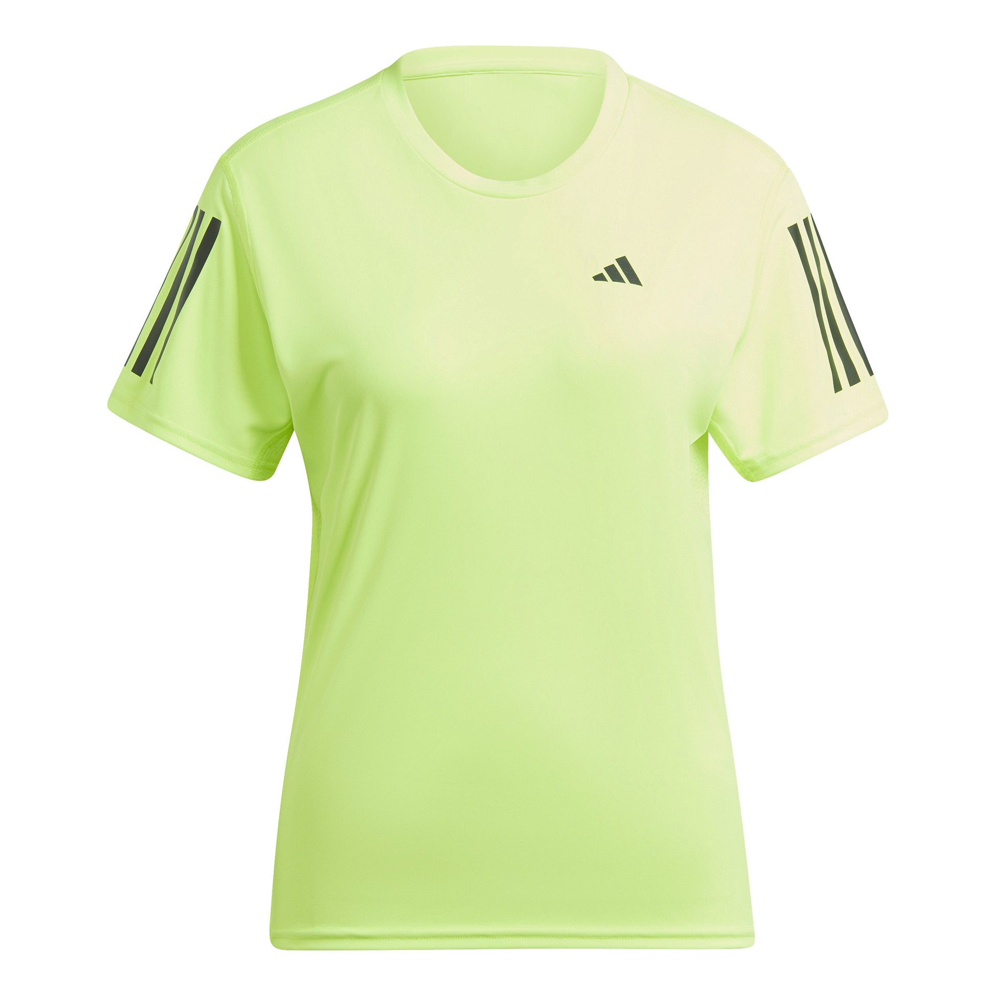 adidas Own the Run Running shirt Women - neon green, black
