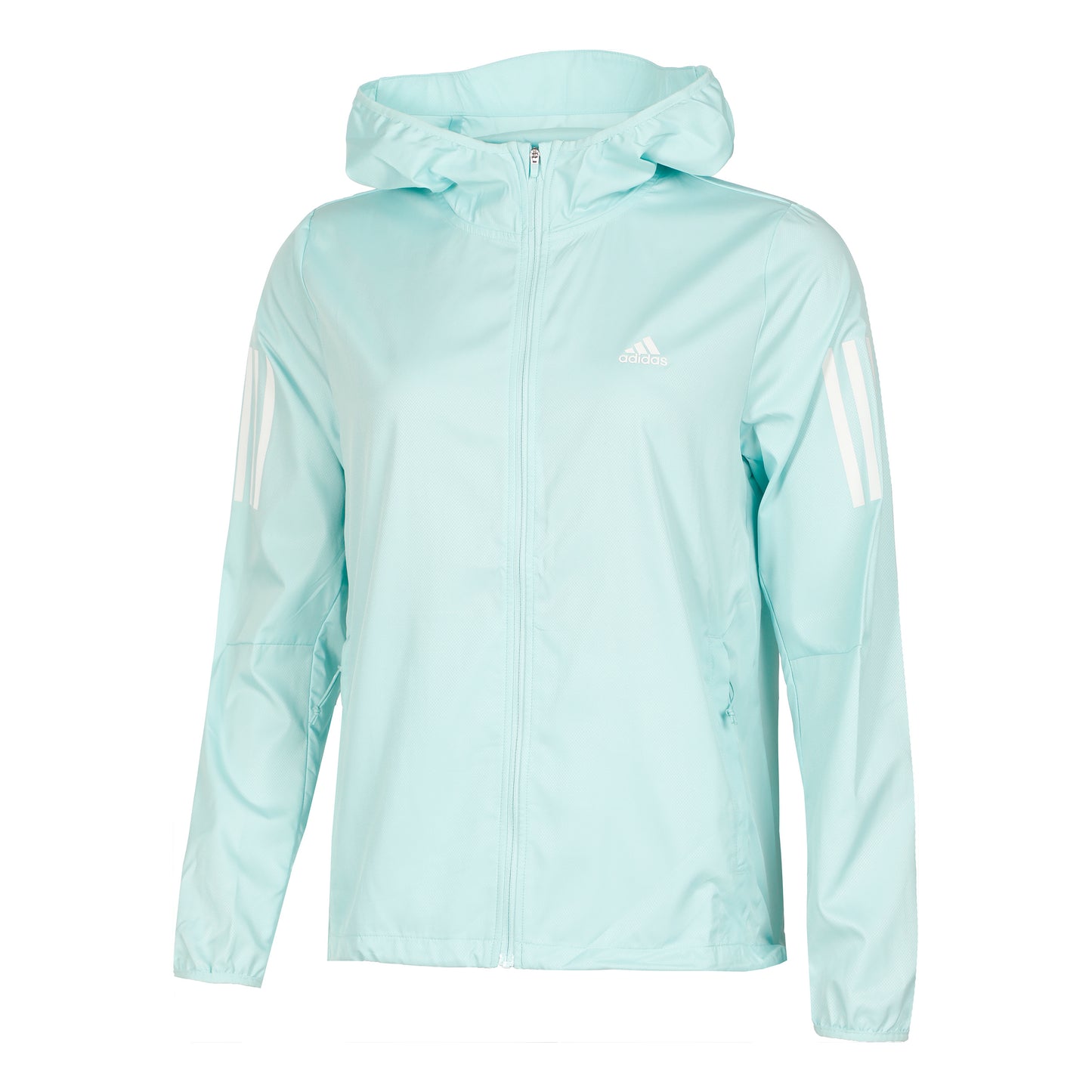 adidas Own the Run Windbreaker Running jacket Women - light blue,