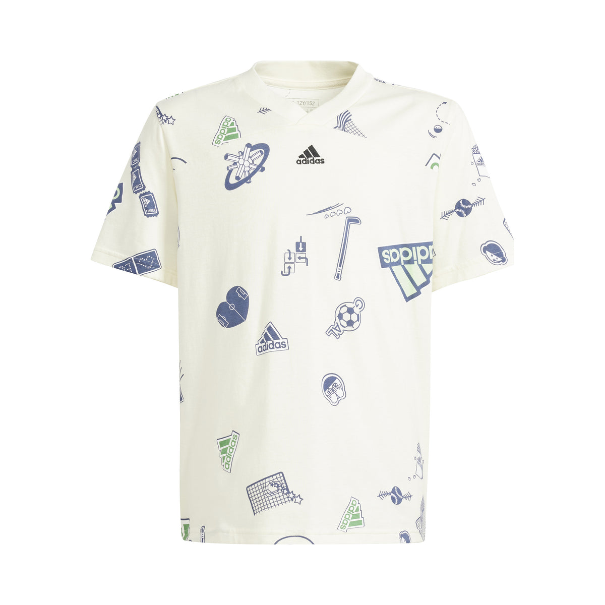 adidas T-Shirt Boys - cream, multicoloured