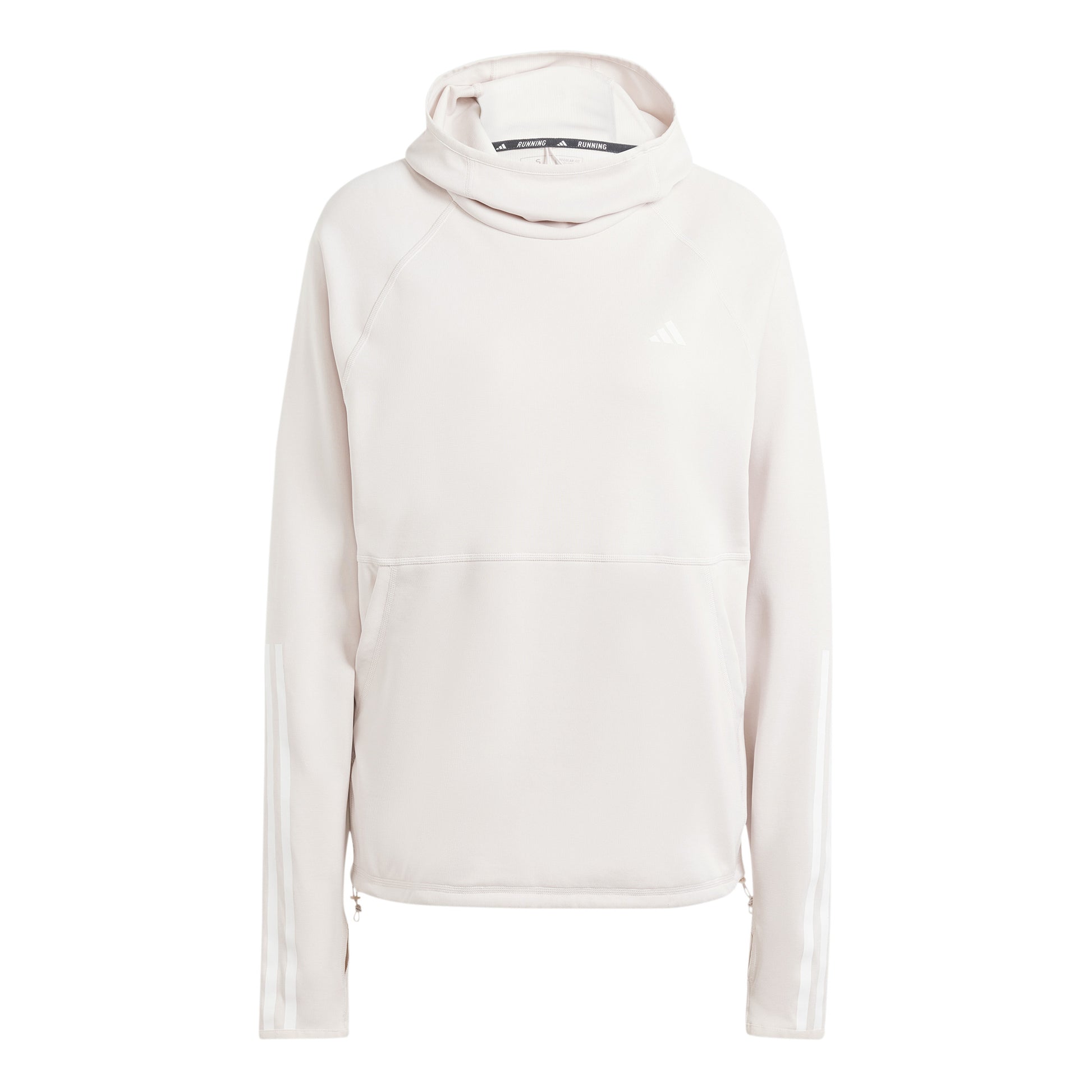 adidas Own The Run E 3S Hoodie Laufshirt Damen - creme,