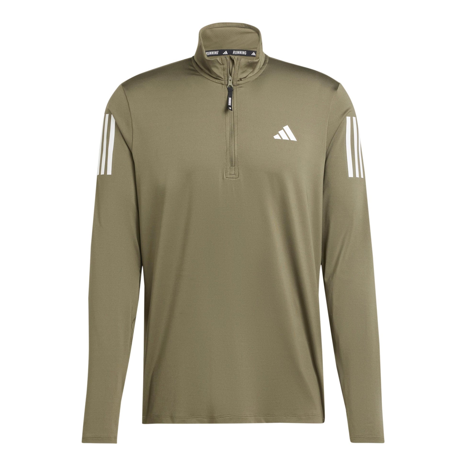 adidas Own The Run B Half-Zip Long sleeve Men - olive,