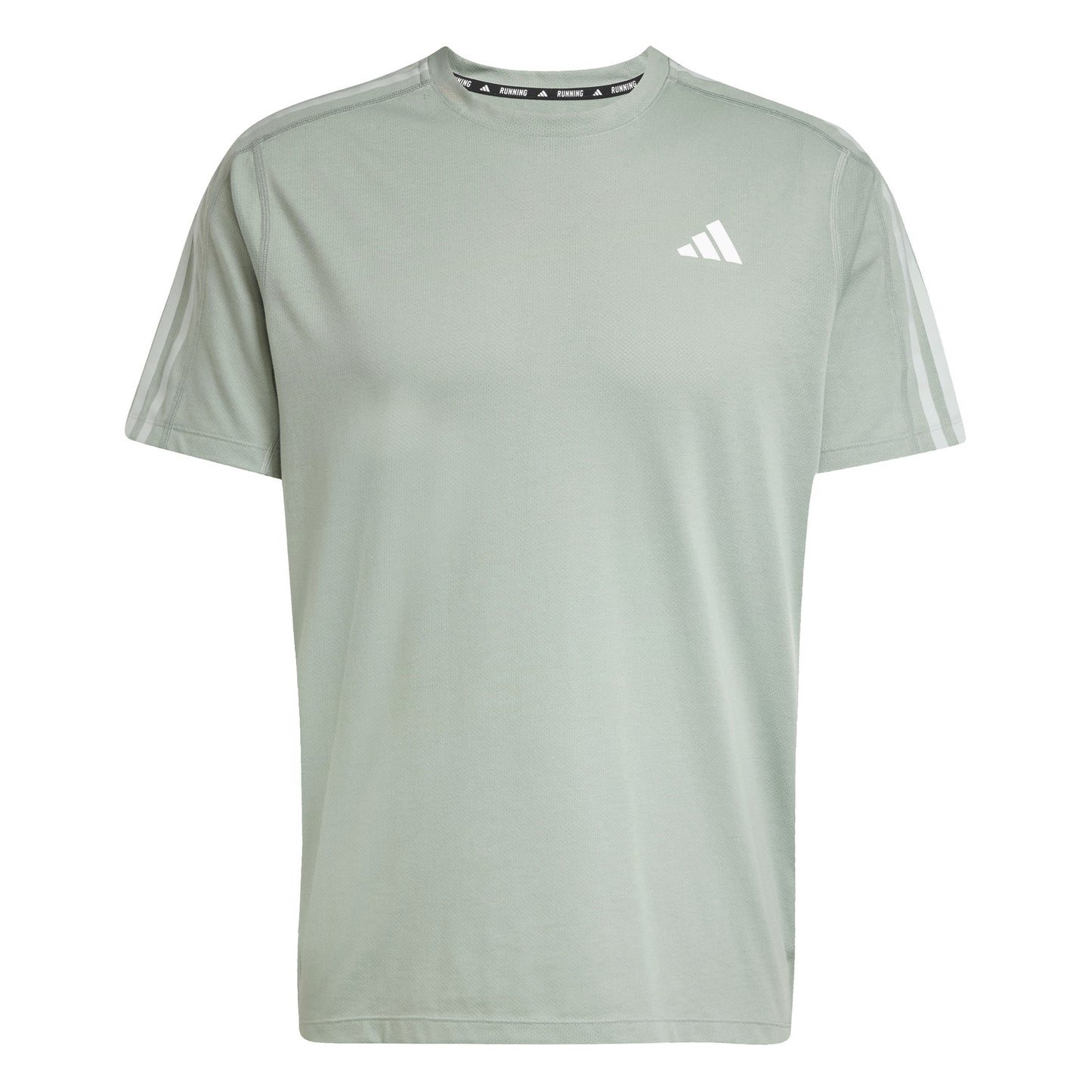 adidas Own The Run 3S Running Shirt Men-Sage,White