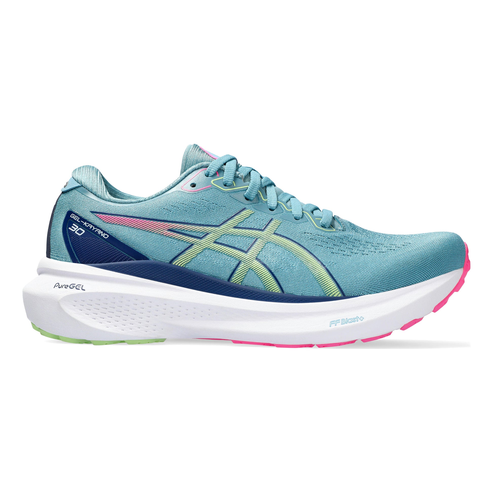 ASICS Gel-Kayano 30 Stability running shoe Women - petrol, neon green