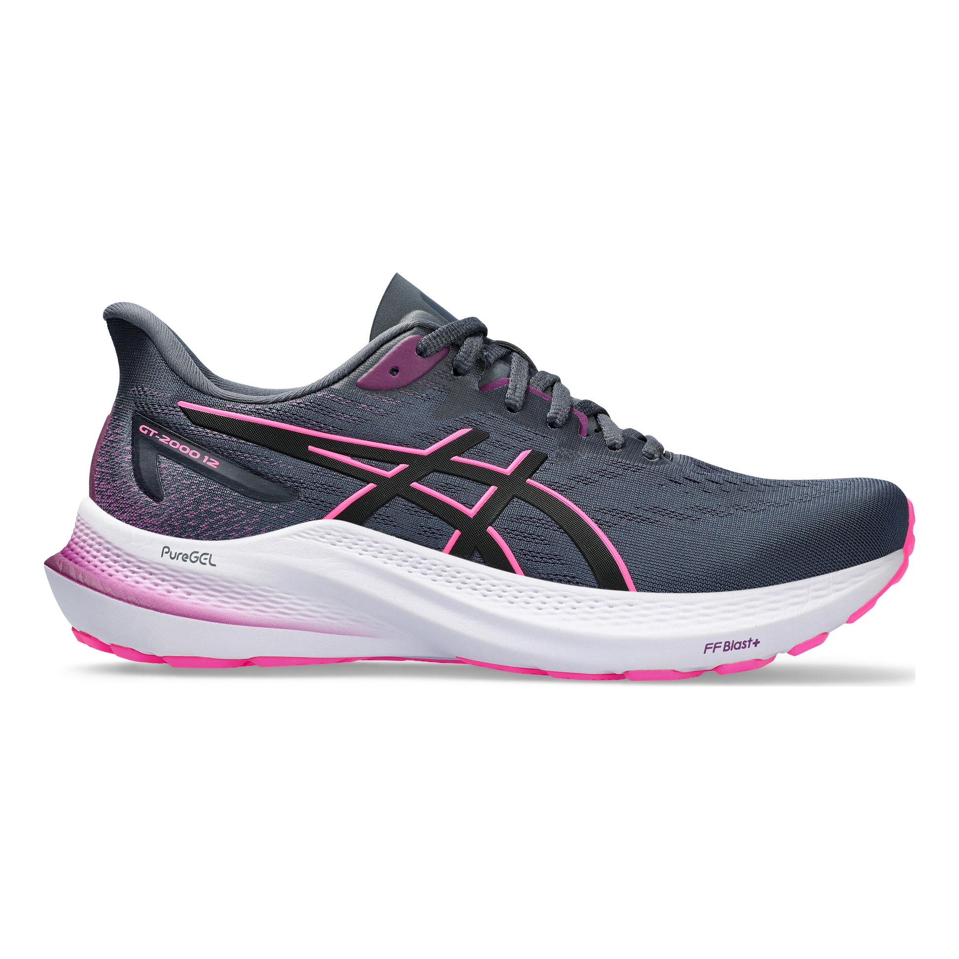 ASICS GT-2000 12 Stabilitätsschuh Damen - blaugrau, pink