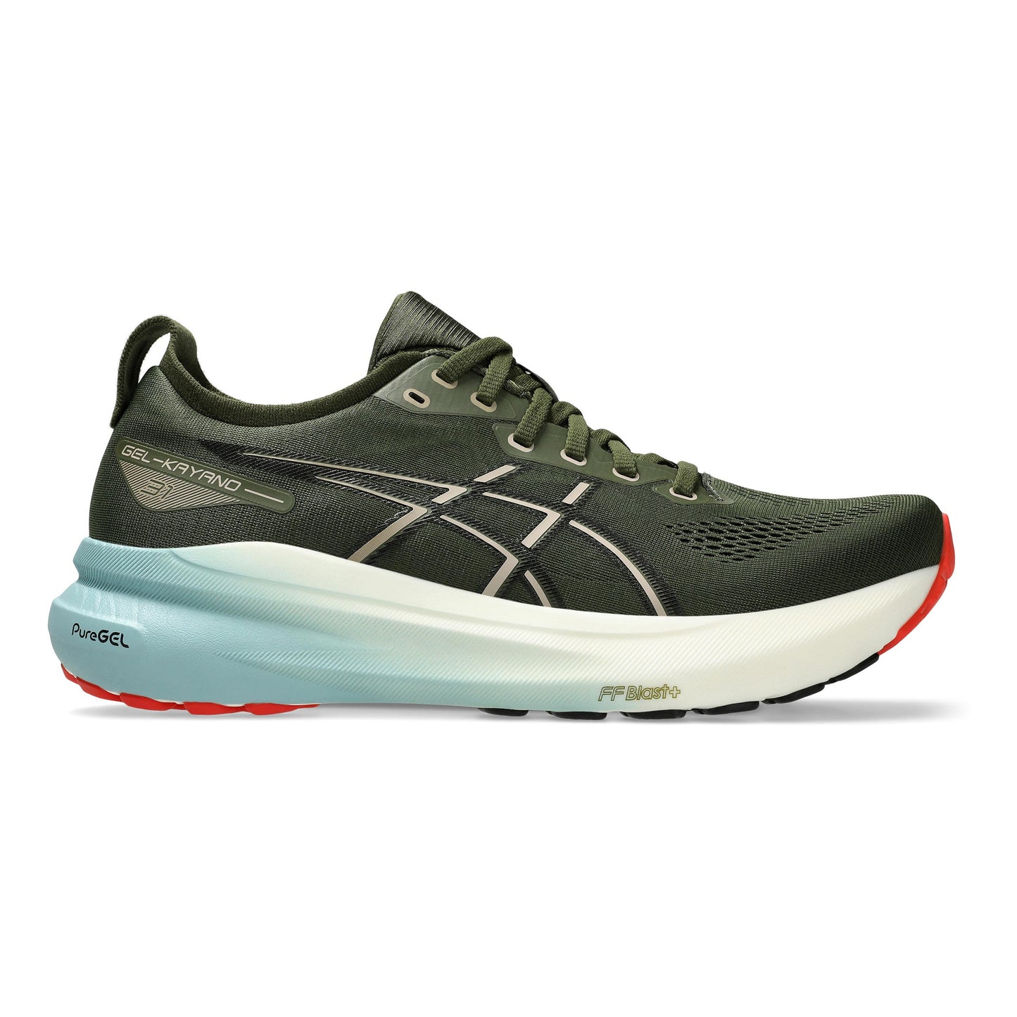 ASICS Gel-Kayano 31 Stability running shoe Men - dark green, black