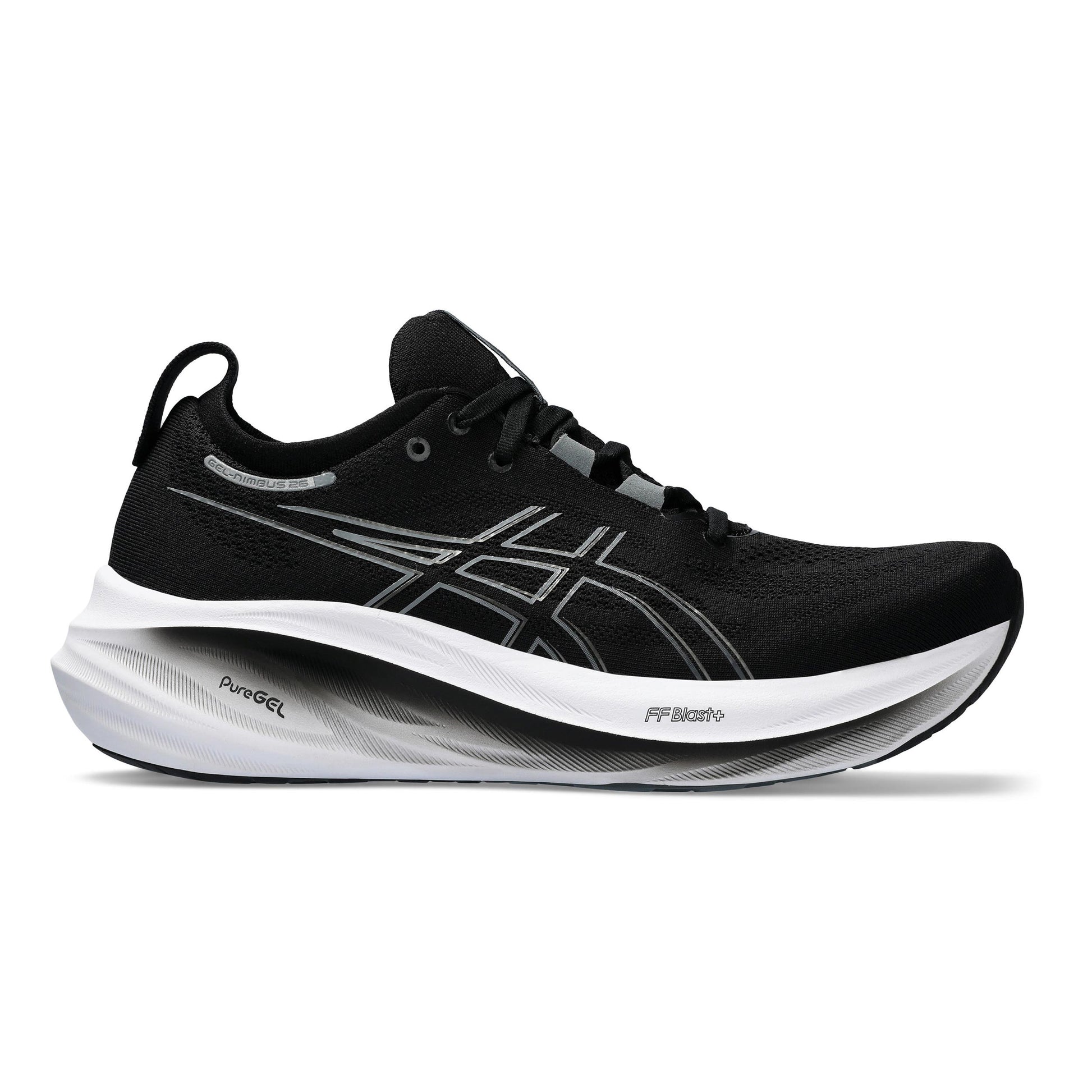 ASICS Gel-Nimbus 26 Wide Neutral running shoe Men - black, white