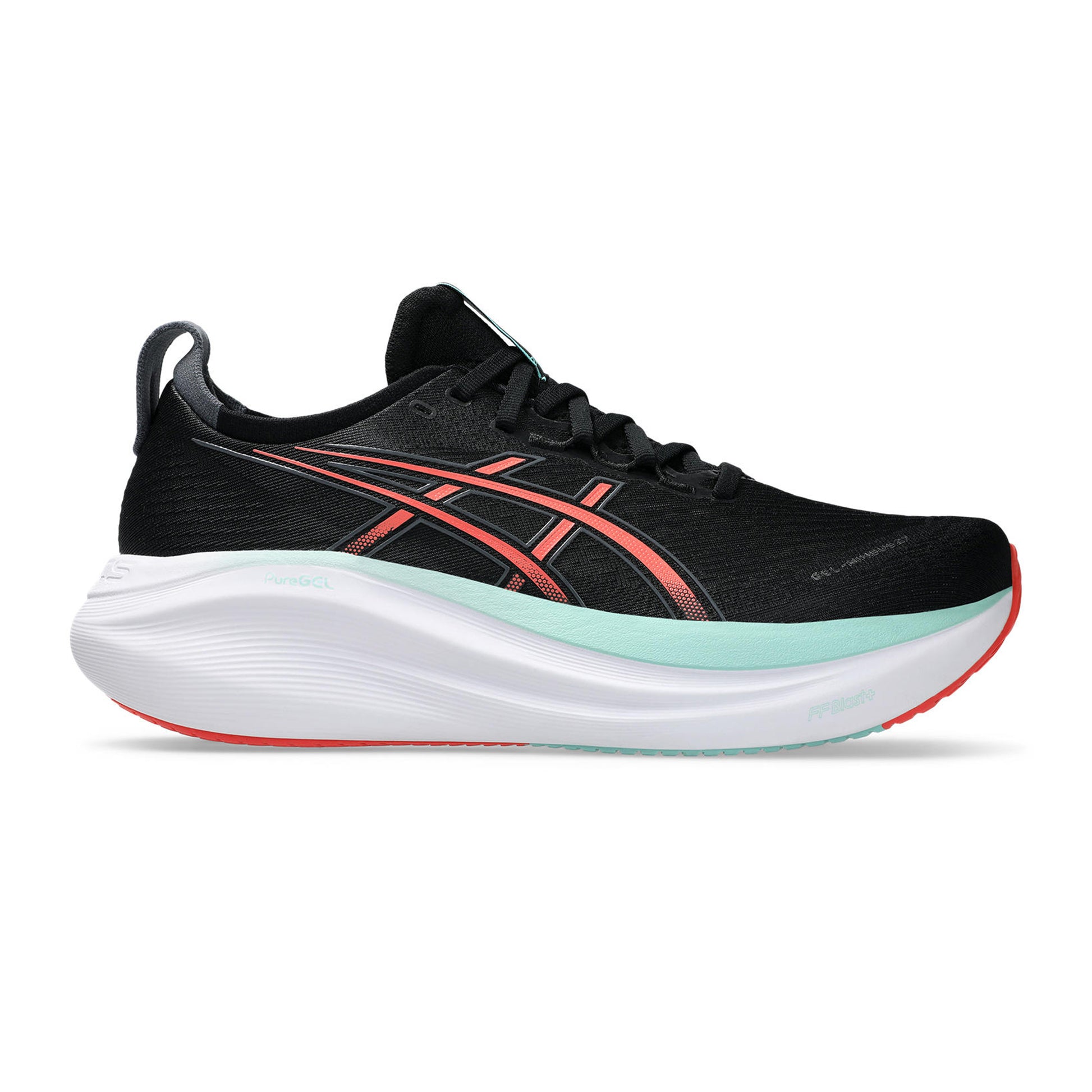 ASICS Gel-Nimbus 27 Neutralschuh Herren-Schwarz,Koralle