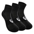 Quarter Sports Socks 3 Pack-Black,White