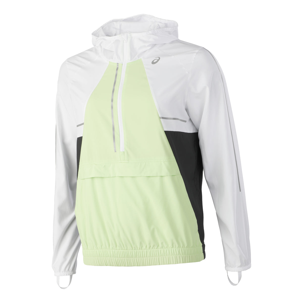 ASICS Summer Lite-Show Running jacket Women - white, lime