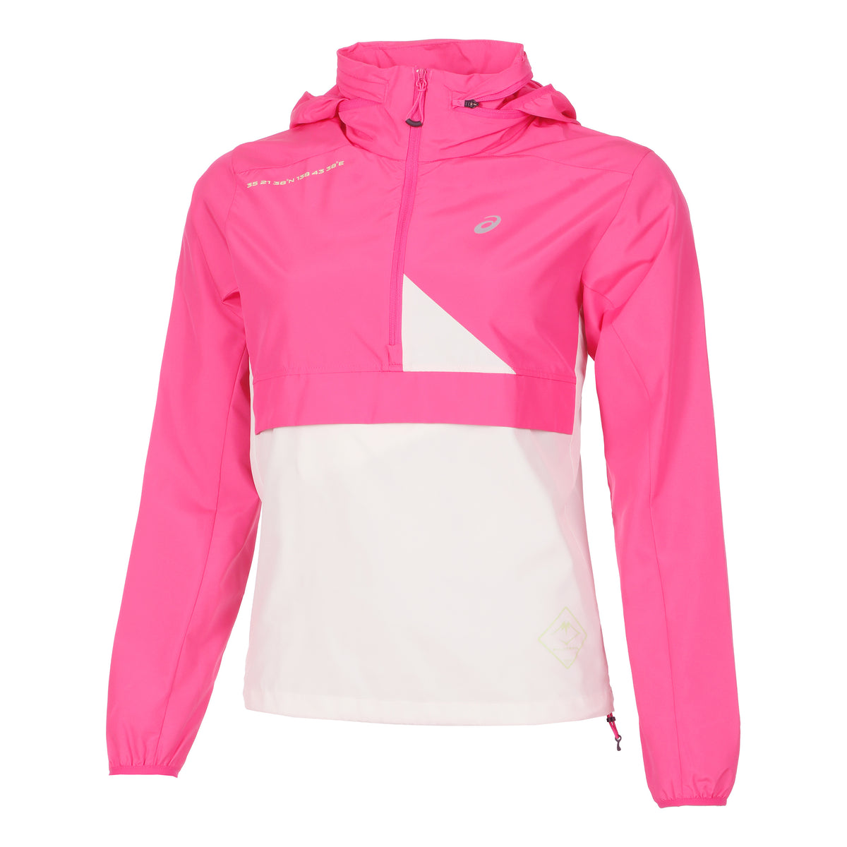ASICS Fujitrail Running jacket Women - pink, beige
