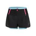 Fujitrail 2in1 Running shorts Women - black, light blue