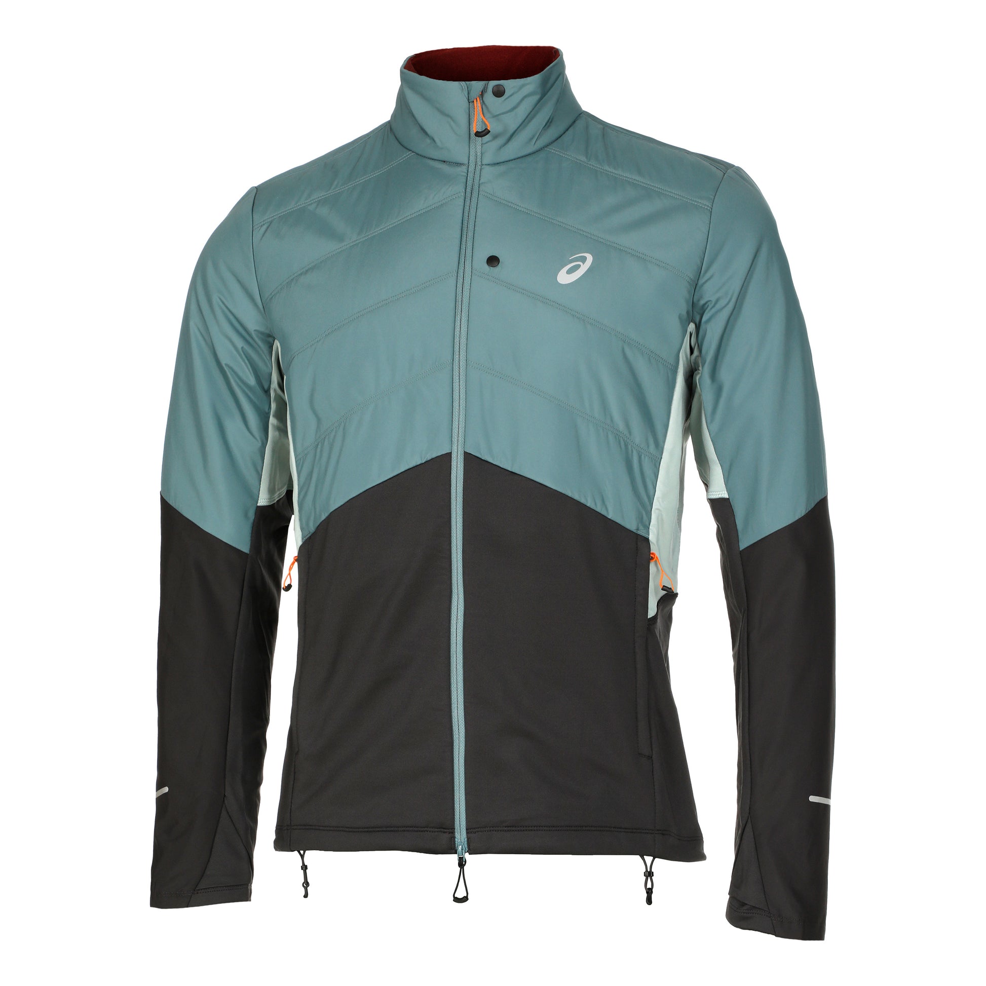 ASICS Winter Run Running jacket Men - petrol, grey