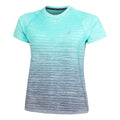 Seamless Laufshirt Damen - petrol, dunkelblau
