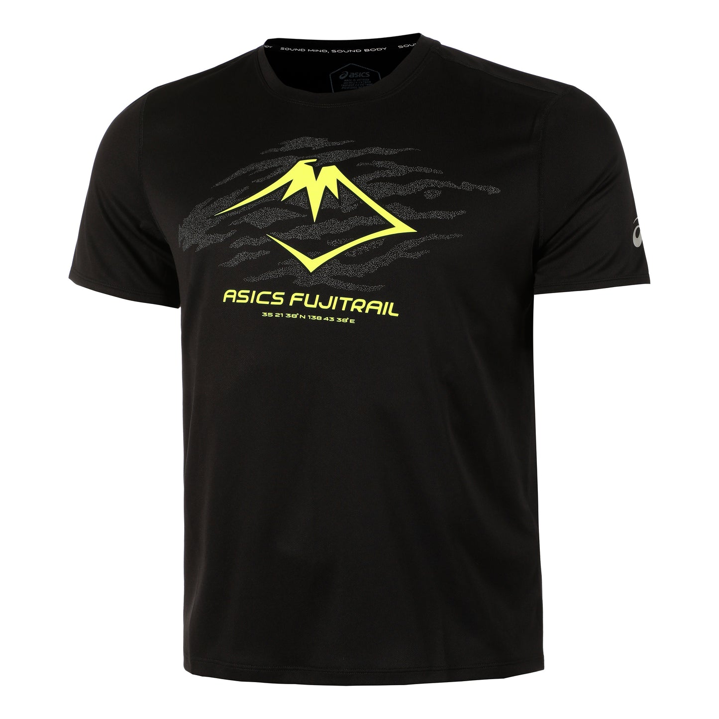 ASICS Fujitrail Logo Running shirt Men - black, yellow