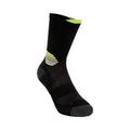 Fujitrail Run Crew Running socks Unisex - black, neon yellow