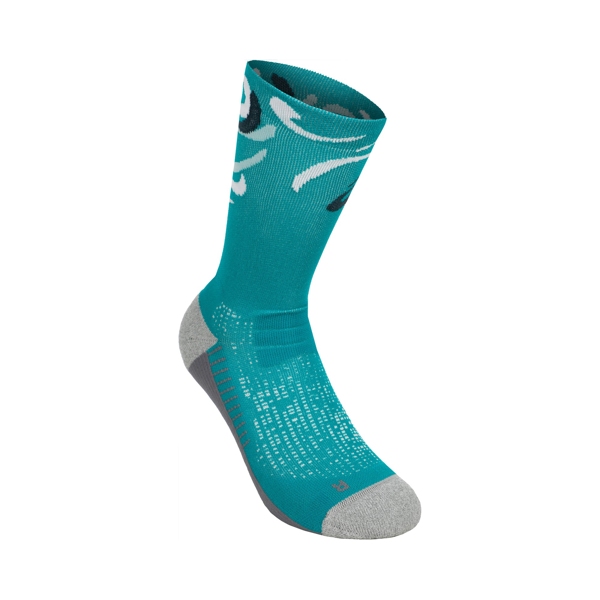 ASICS Performance Run Crew Running Socks-Turquoise,Multicoloured