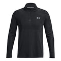Seamless Stride 1/4 Zip Longsleeve Herren-Schwarz