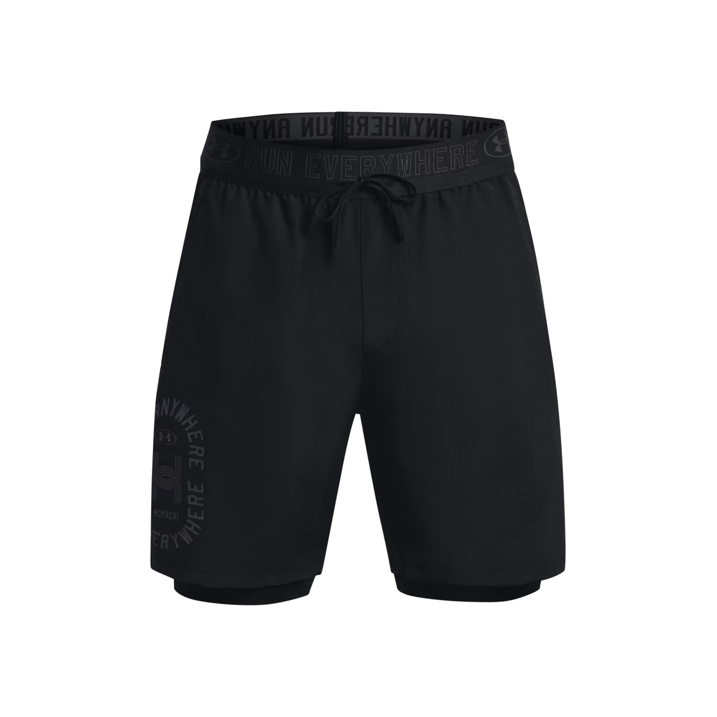 Under Armour Run Everywhere Shorts Herren-Schwarz