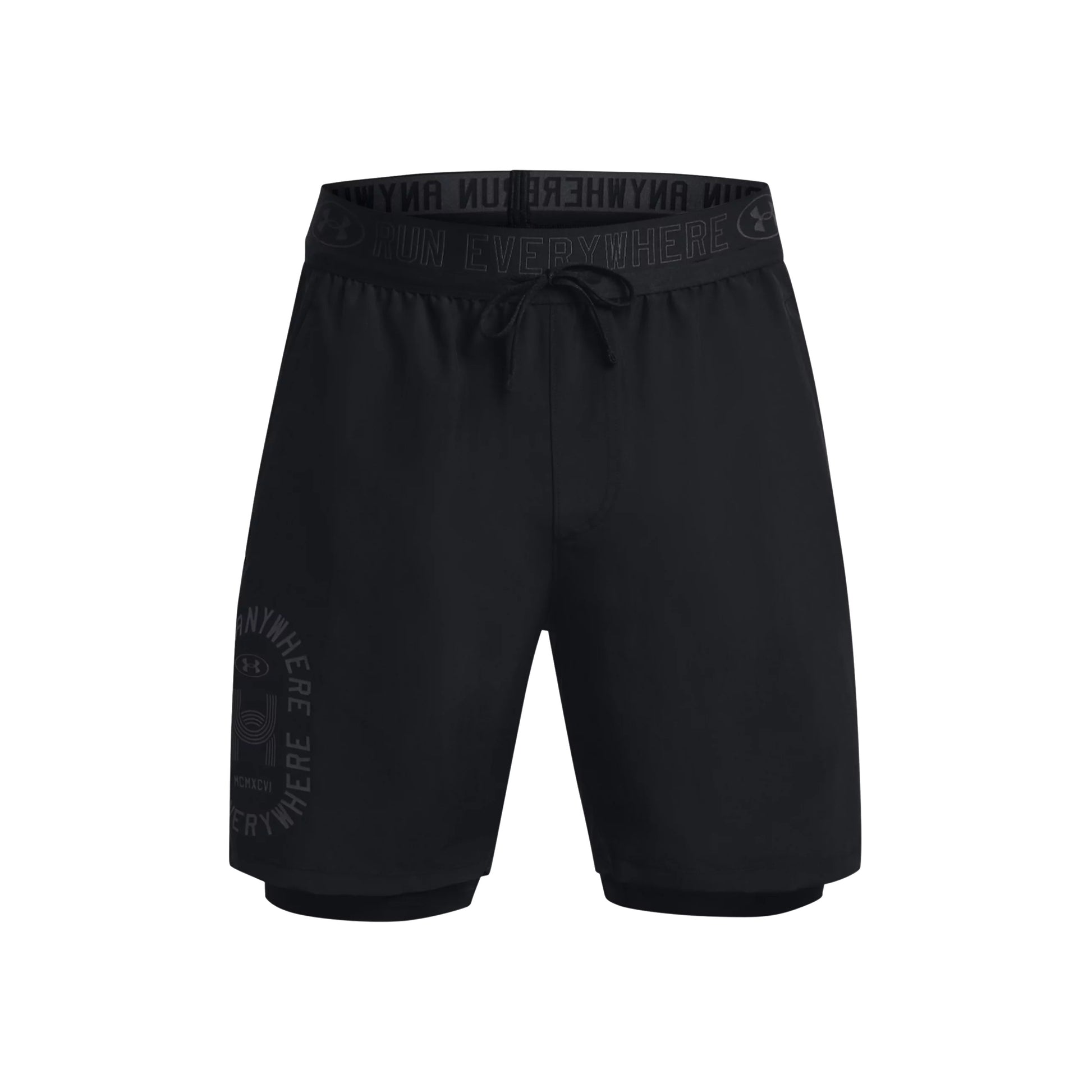 Under Armour Run Everywhere Shorts Herren-Schwarz