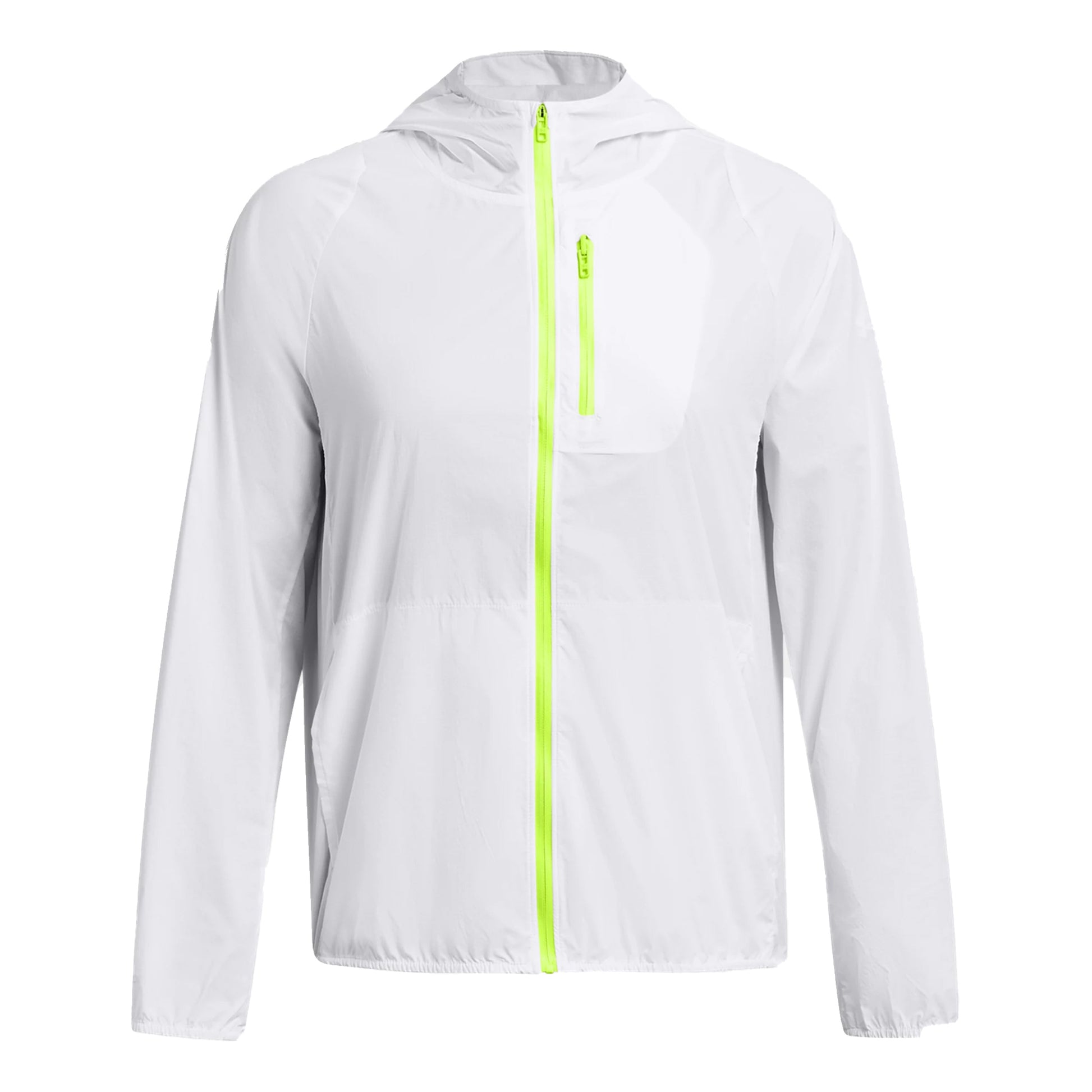 Under Armour Launch Lightweight Laufjacke Damen - weiß, neongelb