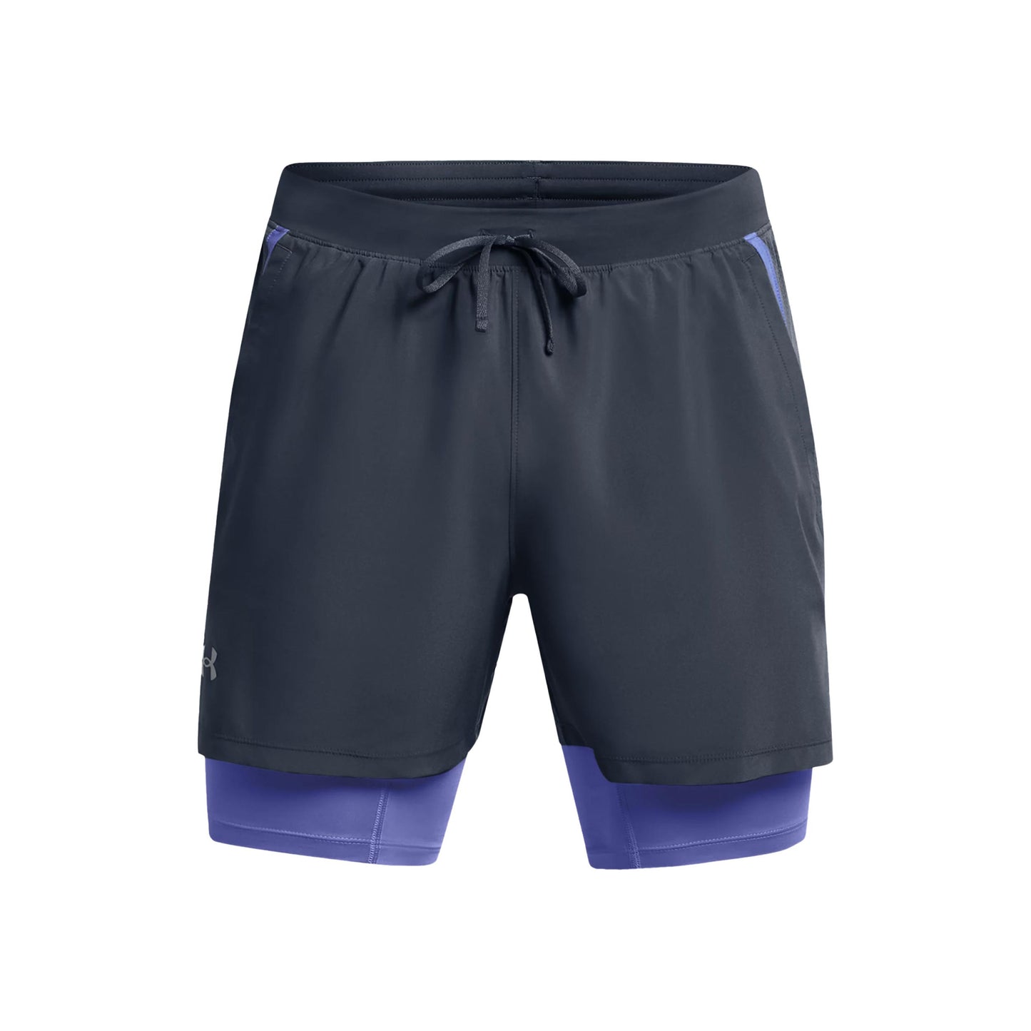 Under Armour Launch 2in1 5in Running shorts Men - grey, violet