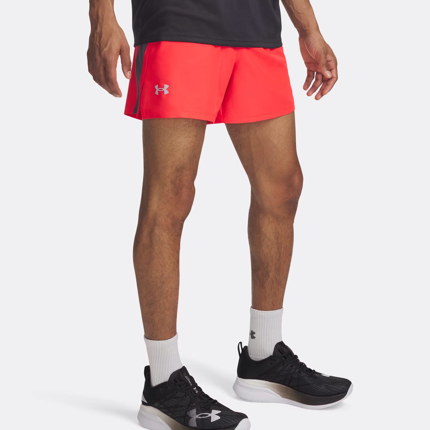 Under Armour Launch 5in Running Shorts Men-Red,Grey