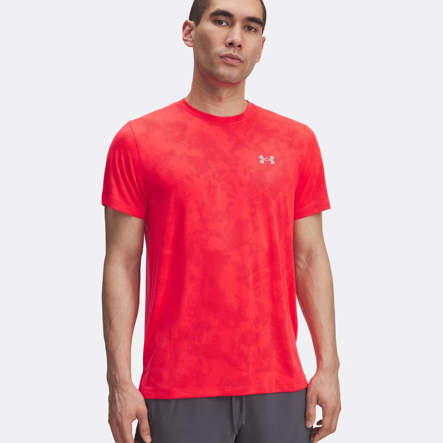 Under Armour Launch Camo Running Shirt Men-Neon Red