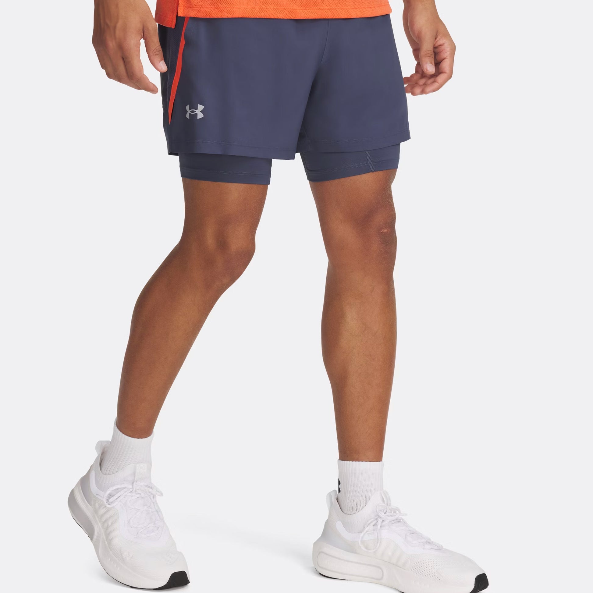 Under Armour Launch 2in1 5in Laufshorts Herren - grau,