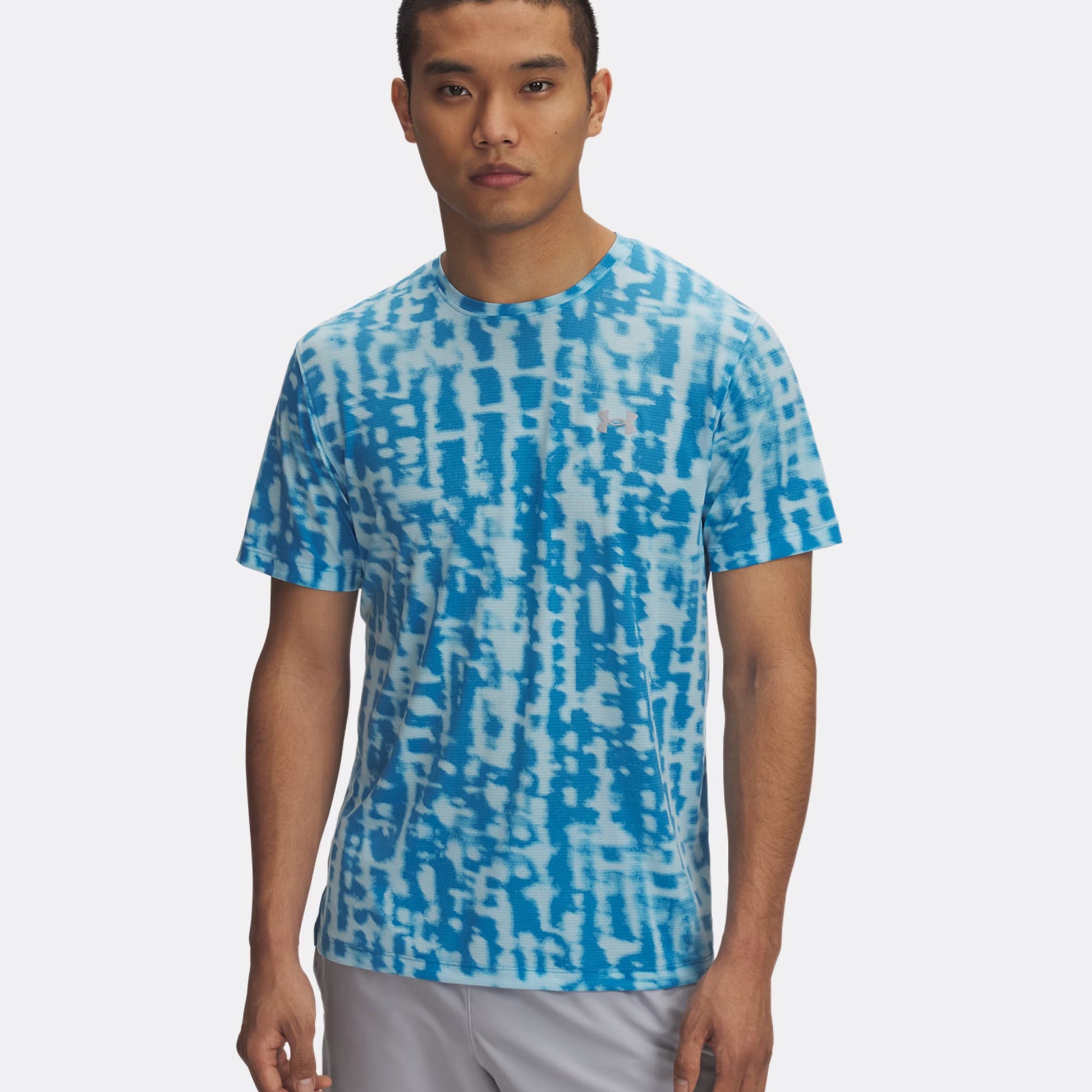 Under Armour Launch Printed Running Shirt Men-Blue,Light Blue