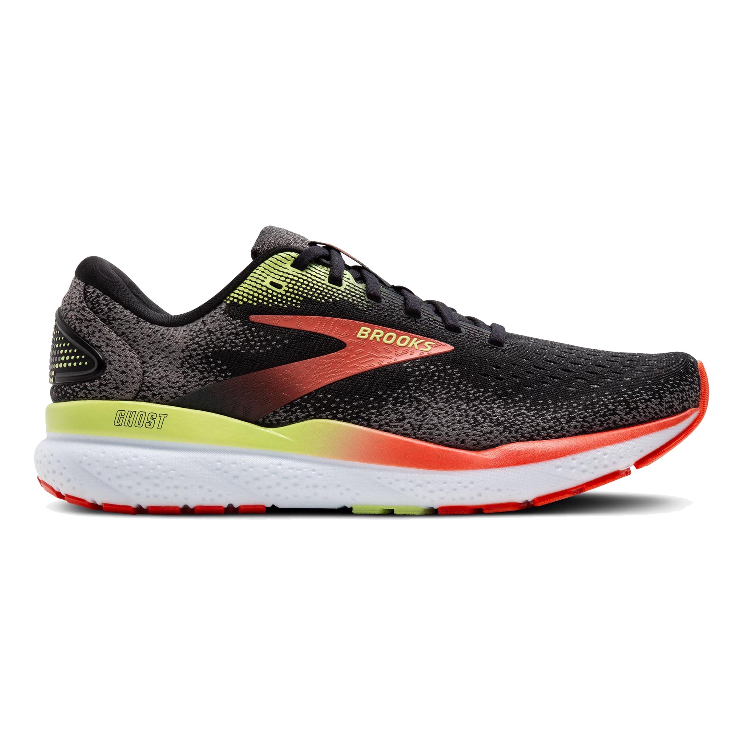 Brooks Ghost 16 Neutral Running Shoe Men-Black,Orange